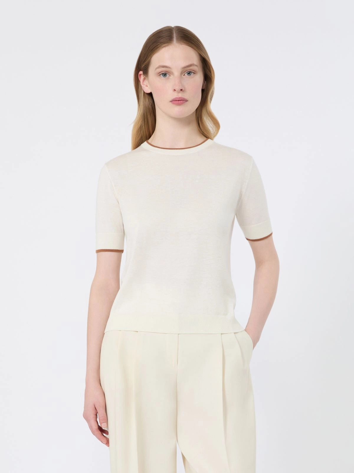 MAX MARA STUDIO Maglia Donna MSTAGENDA BIANCO - 2626366081600 012