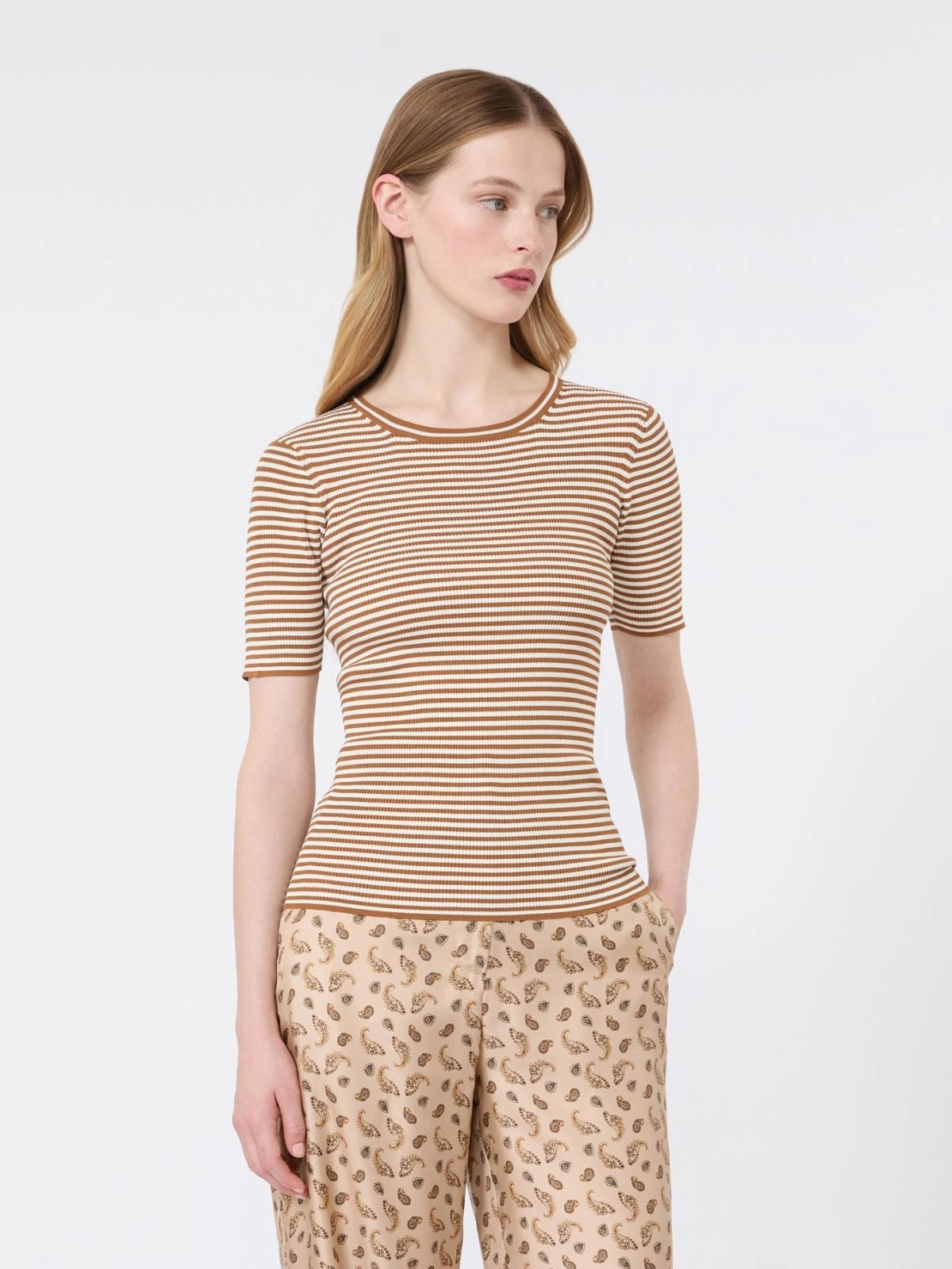 MAX MARA STUDIO Maglia Donna MSTUMANO CARAMELLO - 2626366111600 001