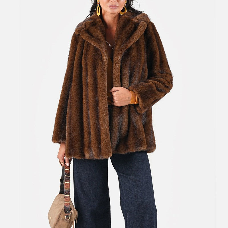 MAX MARA STUDIO Pelliccia Donna MSTNEO NOCCIOLA - 2626456022600 001 gioboutiqueweb