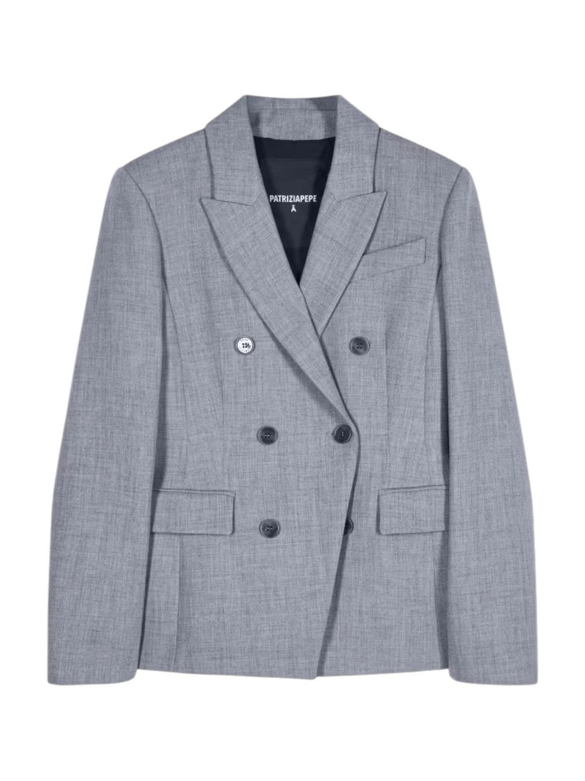 PATRIZIA PEPE Giacca Donna GRAY MELANGE - 2S0044 C0273 S800 gioboutiqueweb