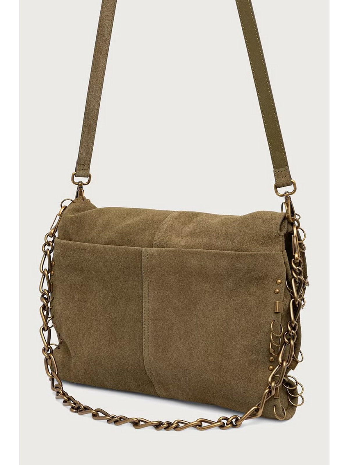 PATRIZIA PEPE Borsa Donna LIZARD GREEN SUEDE - 8B0519 L152N G652 gioboutiqueweb