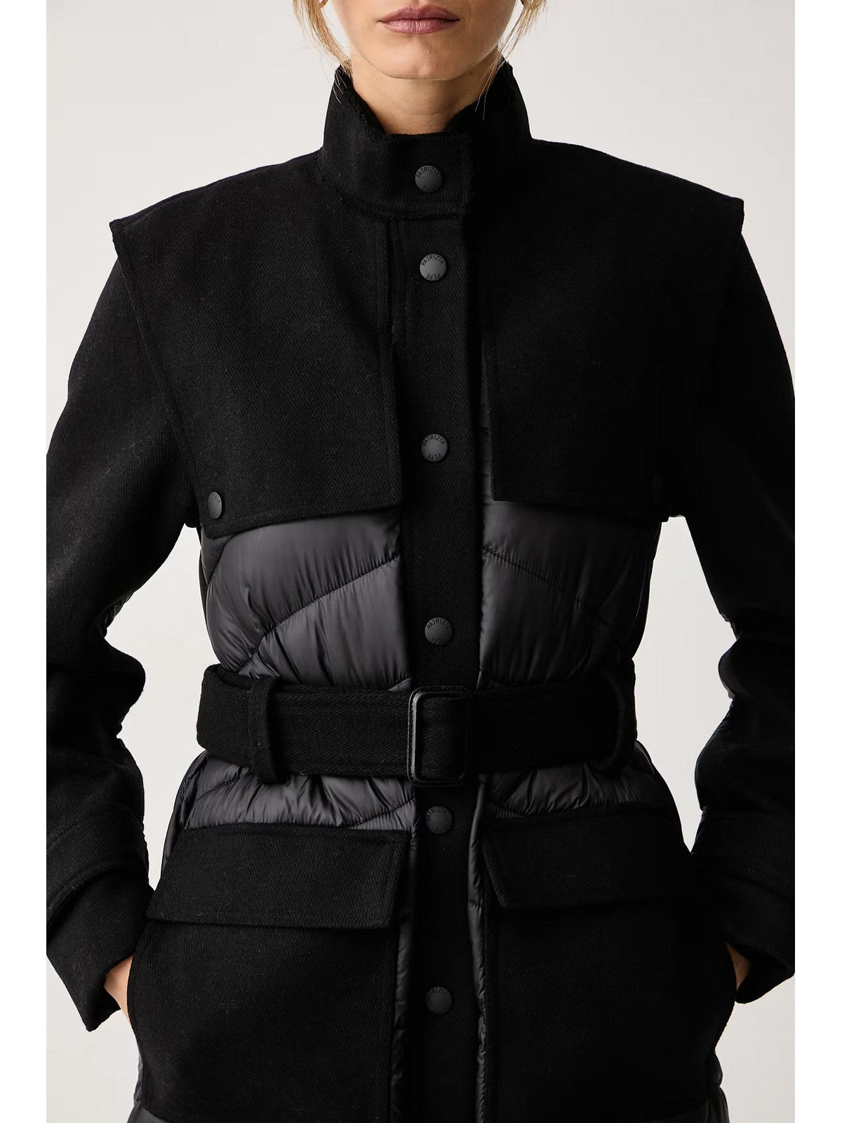 PATRIZIA PEPE Cappotto Donna Nero - 8O0053 C7998 K103 gioboutiqueweb