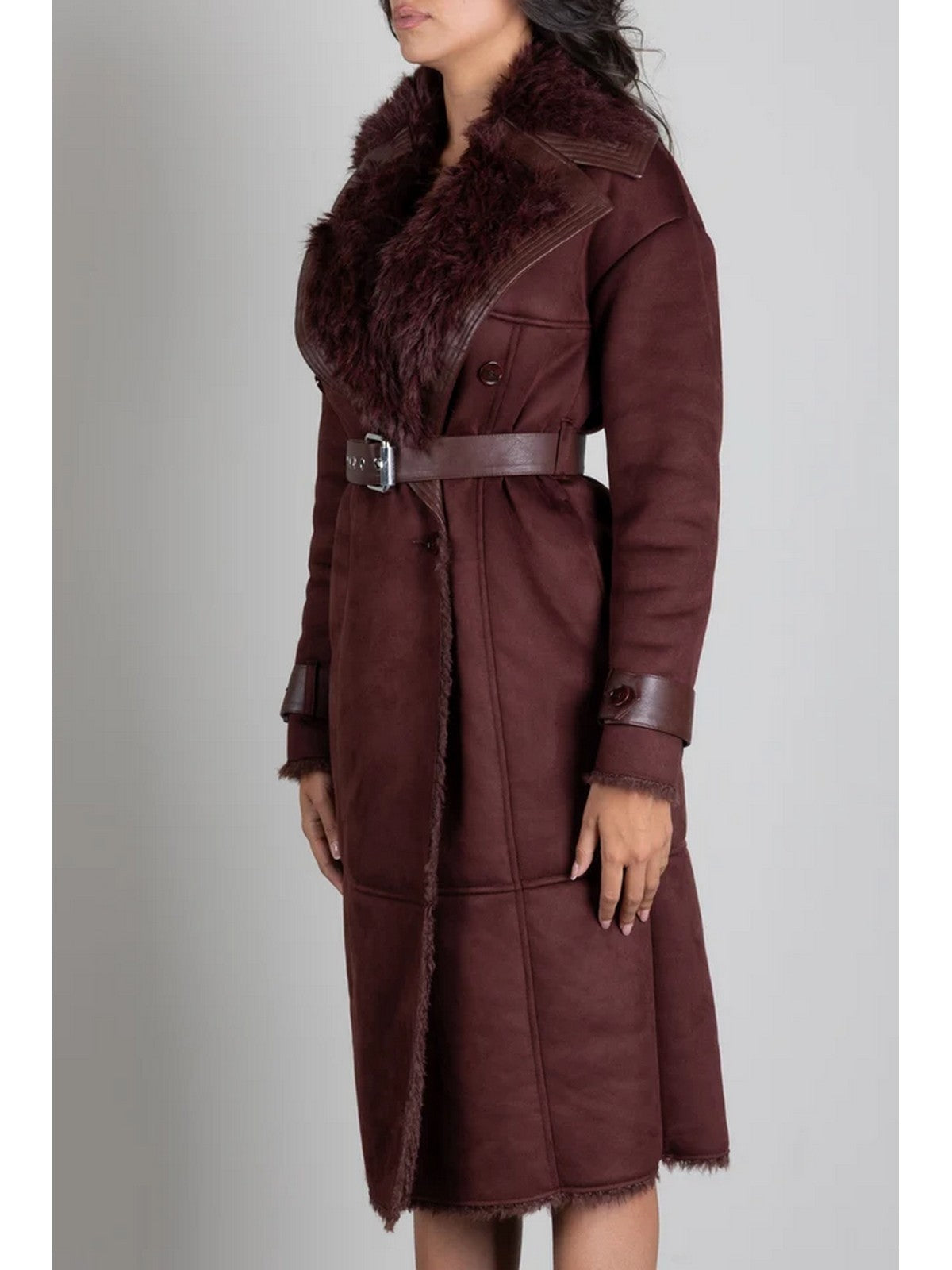 PATRIZIA PEPE Cappotto Donna WOOD BROWN - 8O0208 E0011 B887 gioboutiqueweb