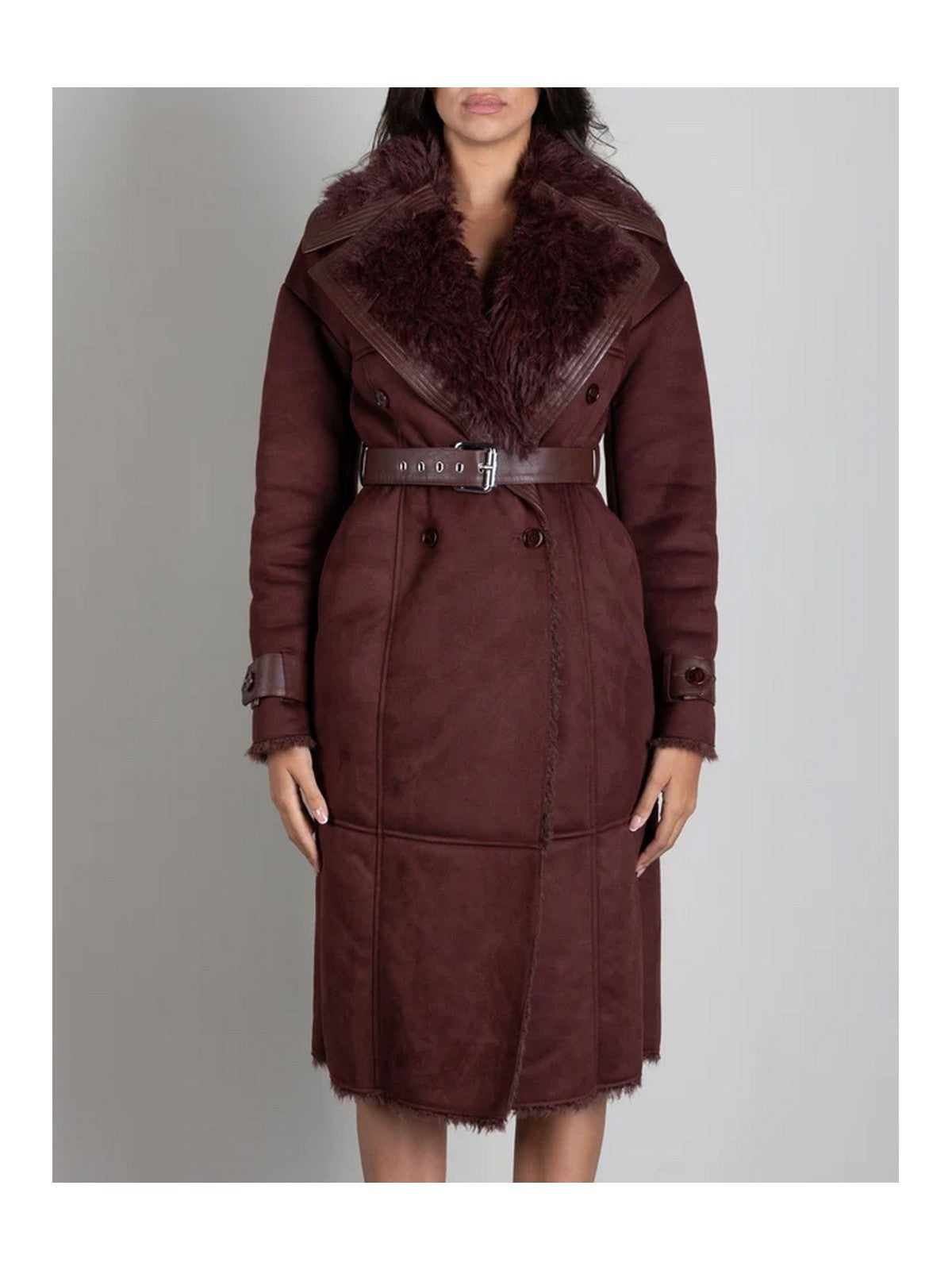 PATRIZIA PEPE Cappotto Donna WOOD BROWN - 8O0208 E0011 B887 gioboutiqueweb