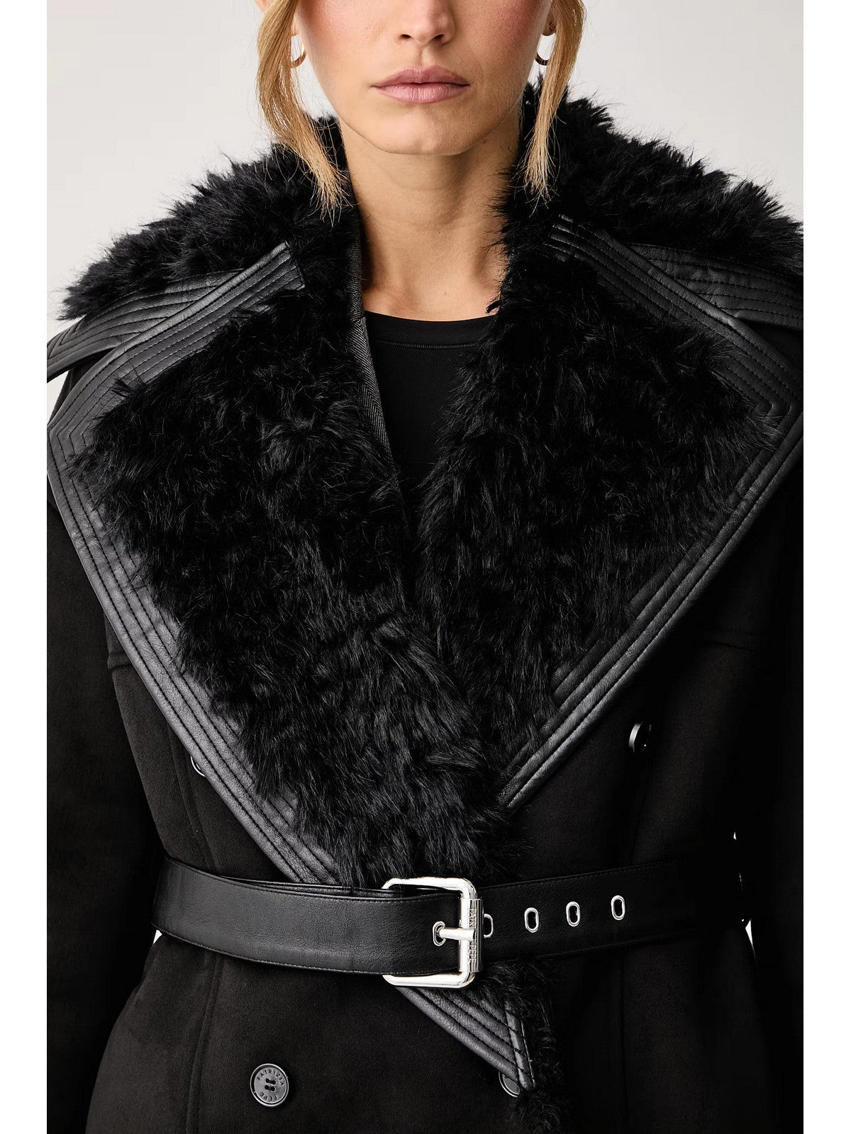 PATRIZIA PEPE Cappotto Donna Nero - 8O0208 E0011 K103 gioboutiqueweb