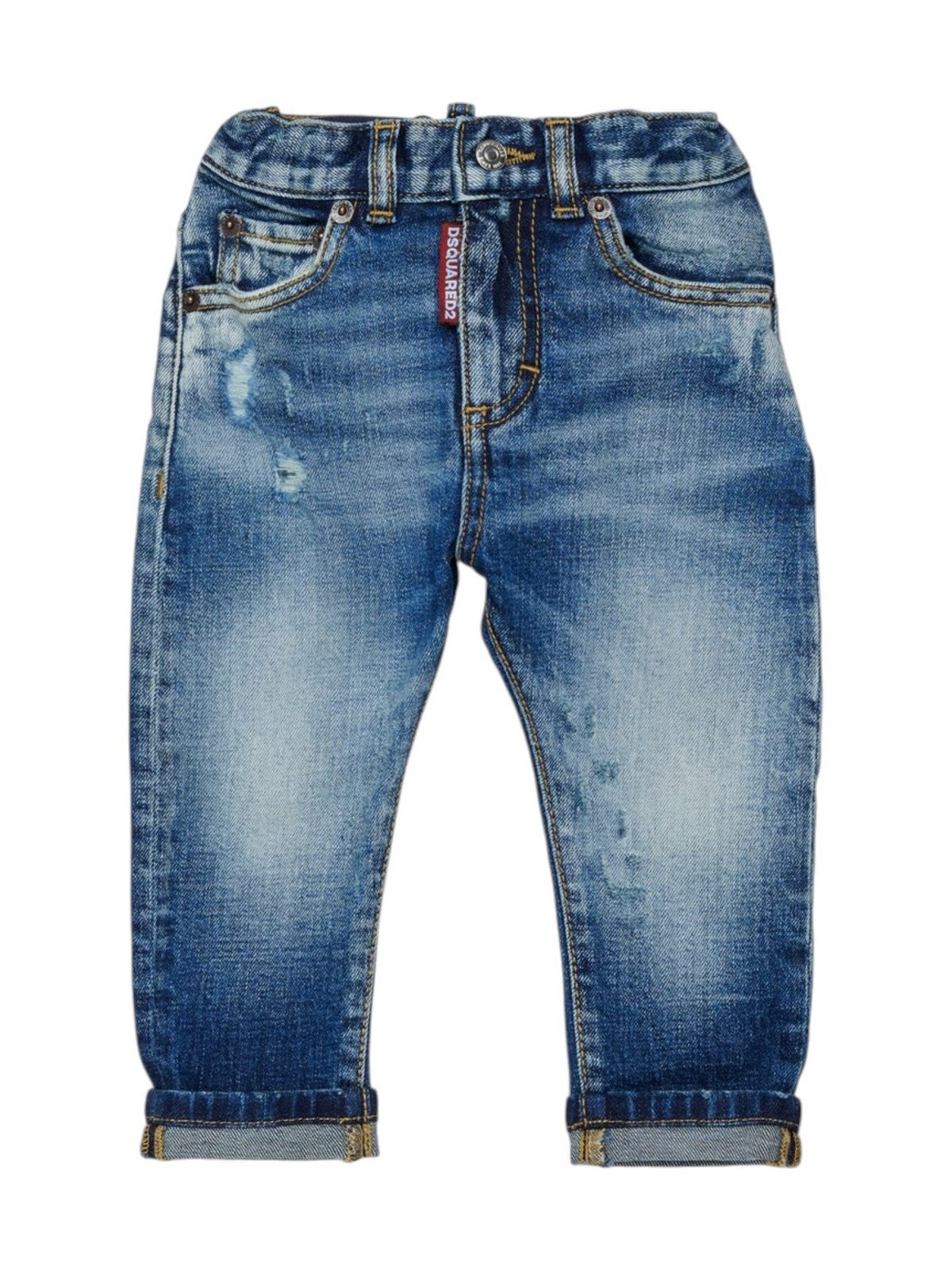 DSQUARED KIDS Jeans Unisex bambino BLUE DENIM - DQ01TC D0AHR DQ01 gioboutiqueweb
