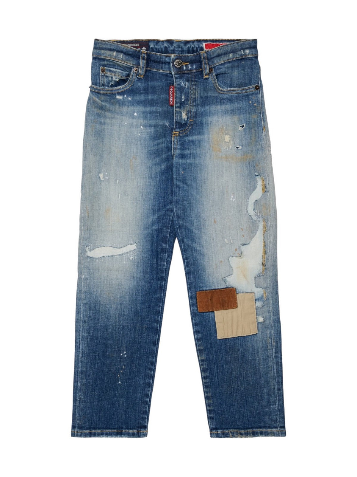 DSQUARED KIDS Jeans Unisex bambino BLUE DENIM - DQ2241 D0AHZ DQ01 gioboutiqueweb