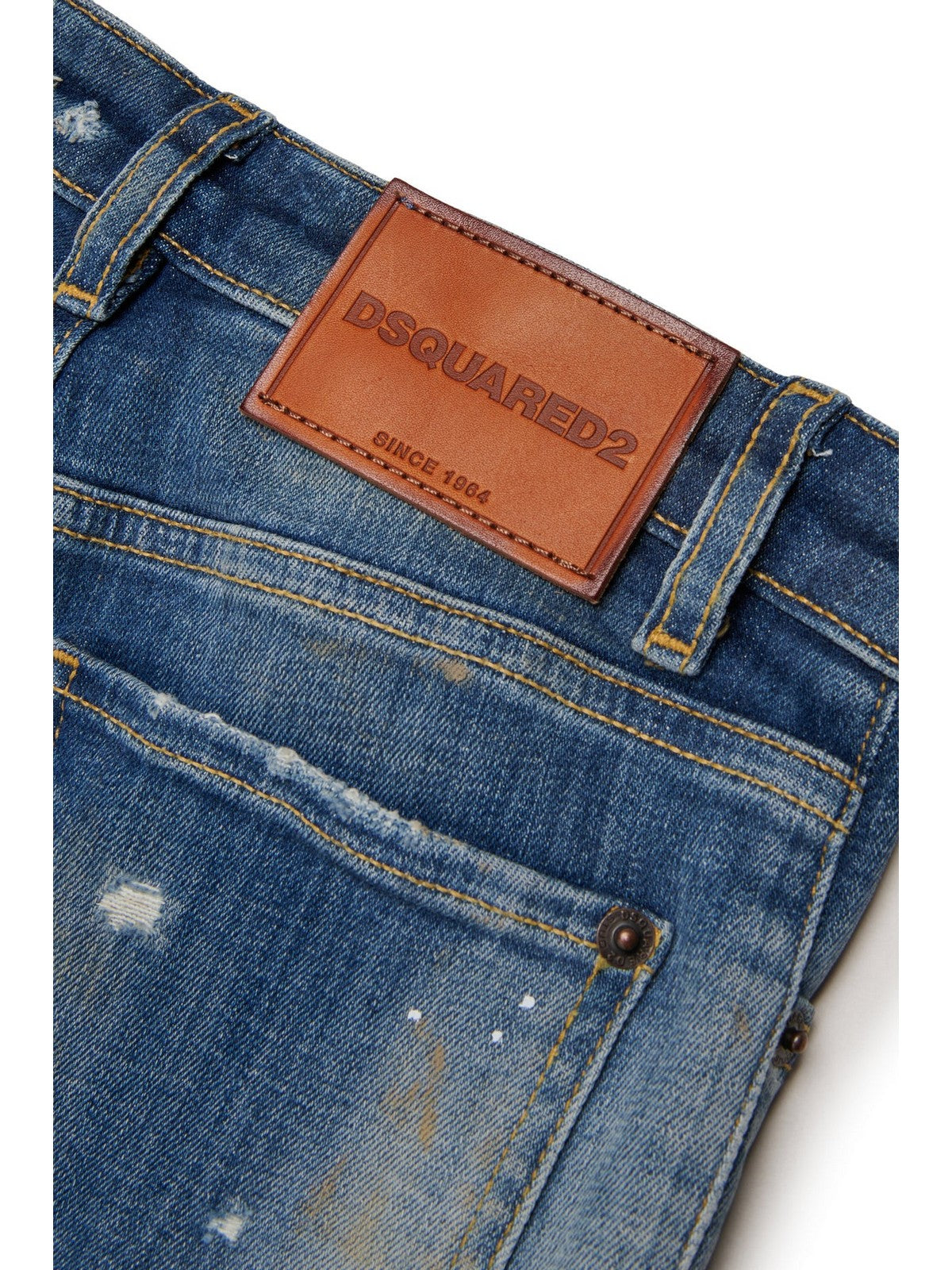 DSQUARED KIDS Jeans Unisex bambino BLUE DENIM - DQ2241 D0AHZ DQ01 gioboutiqueweb