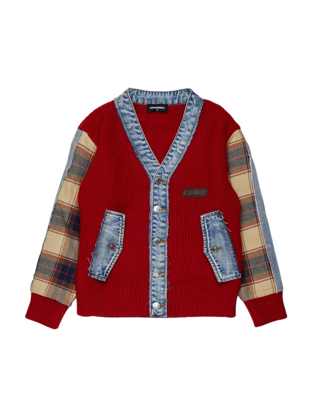DSQUARED KIDS Cardigan Unisex bambino RUBIN RED - DQ3407 D0AJC DQ452 gioboutiqueweb