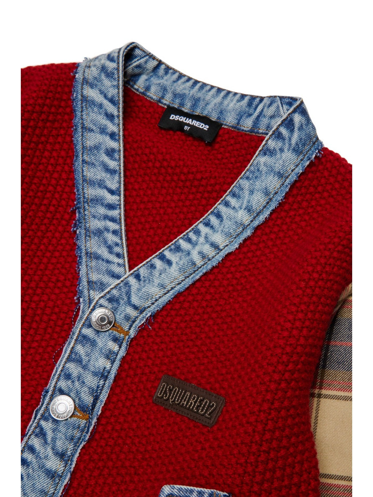 DSQUARED KIDS Cardigan Unisex bambino RUBIN RED - DQ3407 D0AJC DQ452 gioboutiqueweb