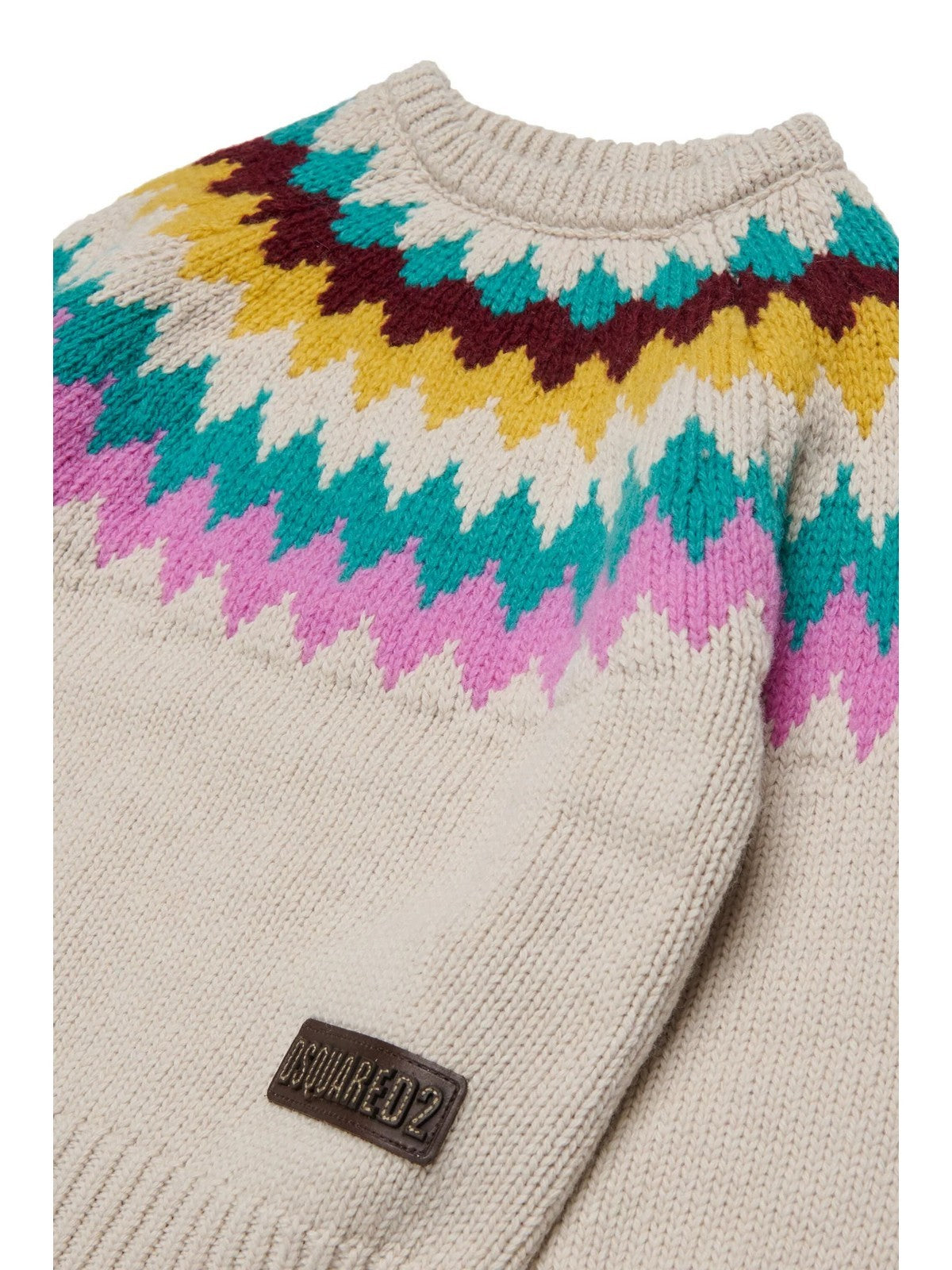 DSQUARED KIDS Maglione Unisex bambino ANTIQUE WHITE - DQ3489 D0AJE DQ103 gioboutiqueweb
