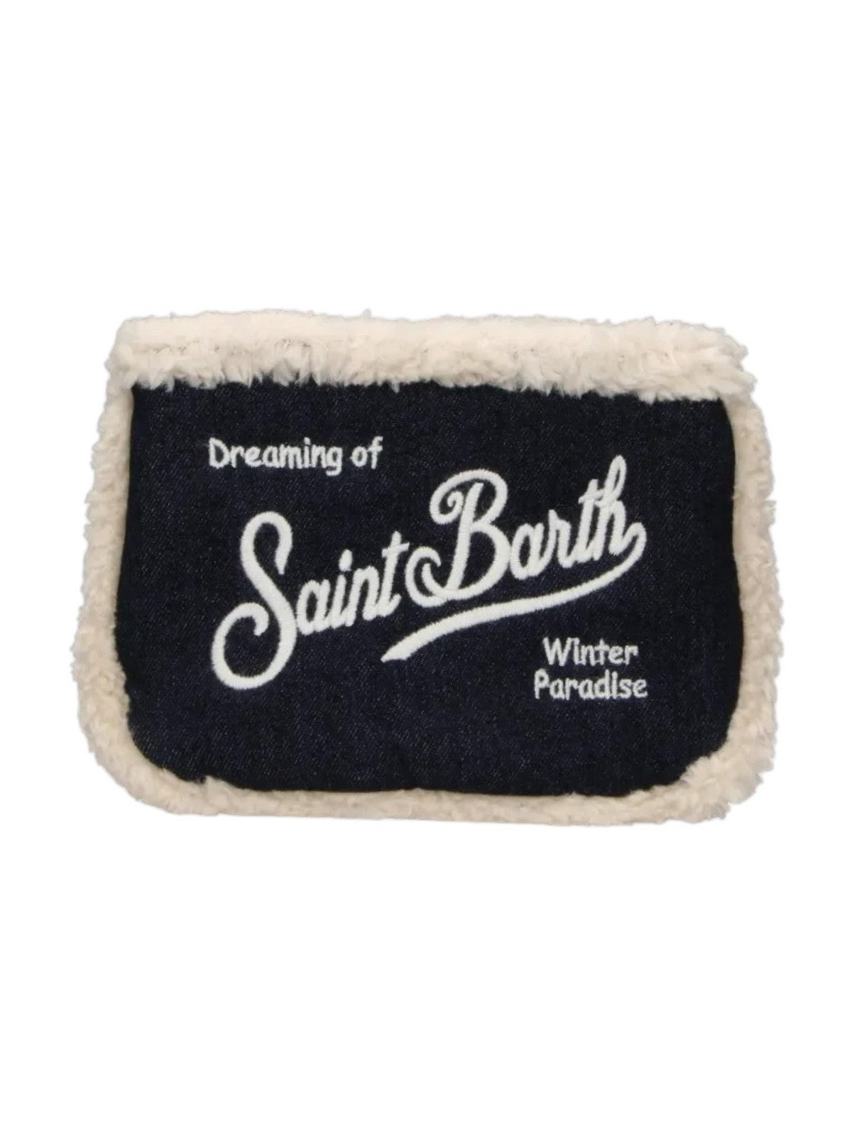 MC2 SAINT BARTH Pochette Donna DENIM DARK 12 EMB - ALINE SHEARLING 00144M