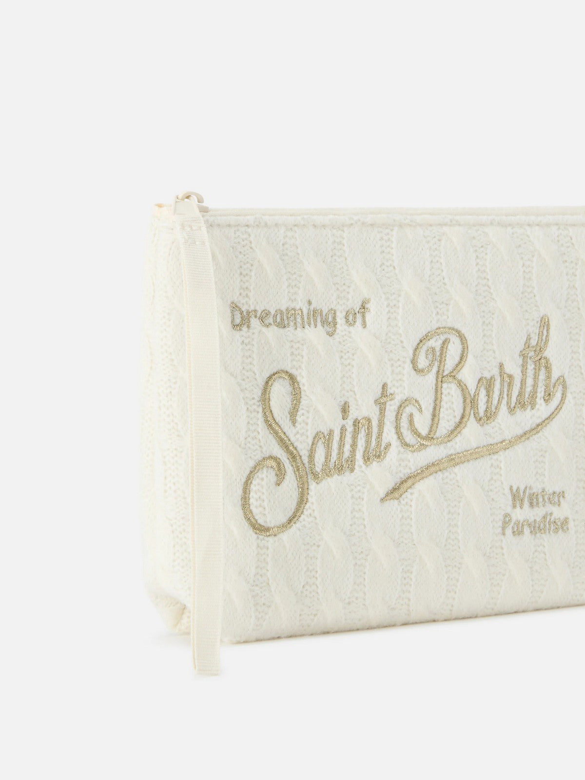 MC2 SAINT BARTH Pochette Donna TRICOT MIDI BRAID 10OR EMB - ALINE TRICOT 02370M gioboutiqueweb