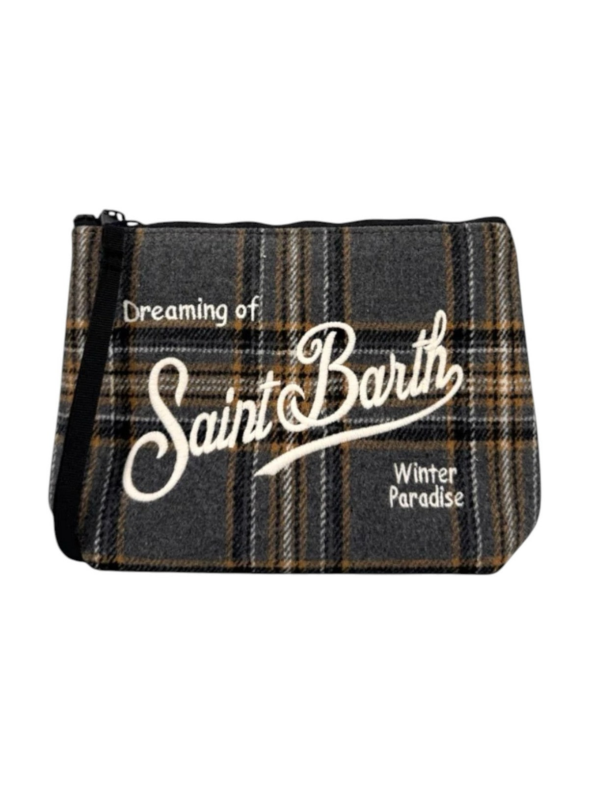 MC2 SAINT BARTH Pochette Donna TARTAN 1519 EMB - ALINE WOOL 00321M