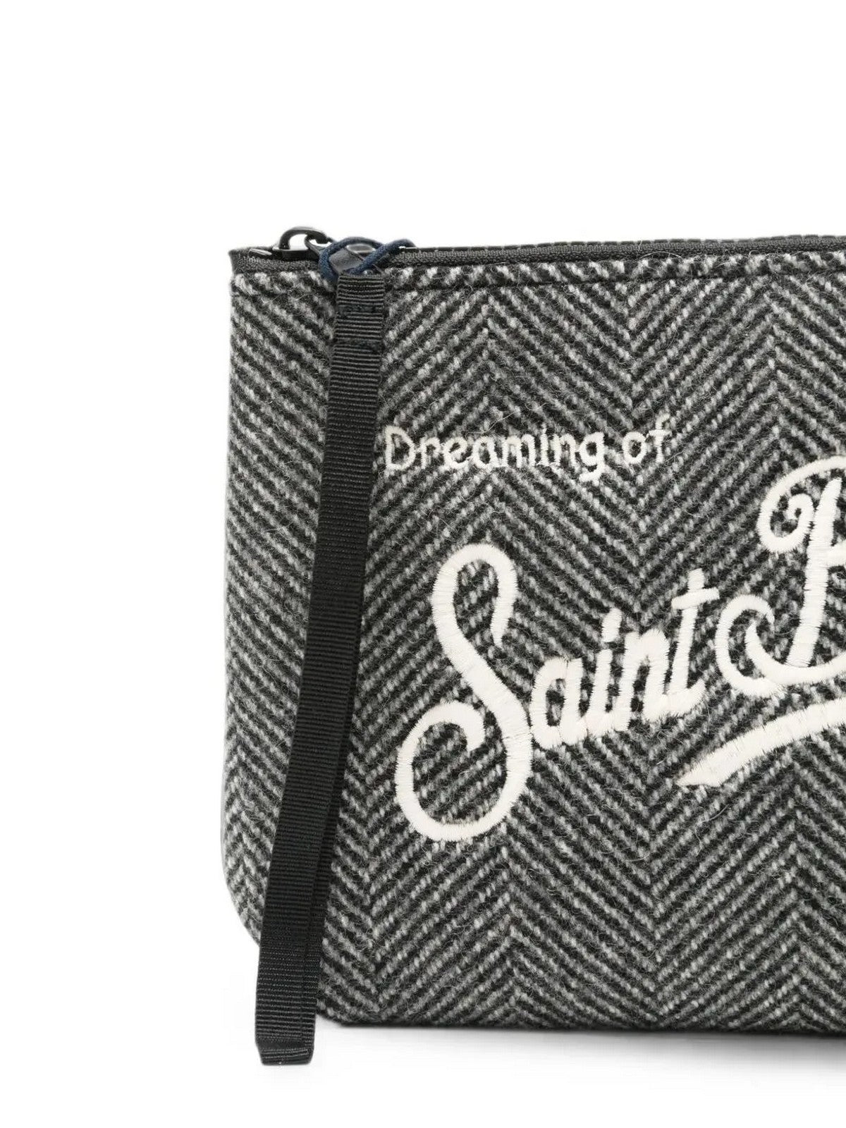 MC2 SAINT BARTH Pochette Donna HERRINGBONE 0015 EMB - ALINE WOOL 03014M