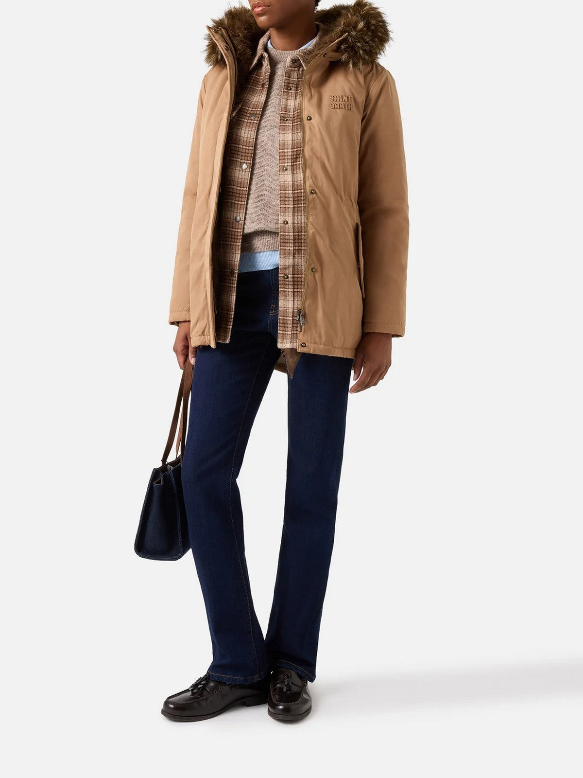 MC2 SAINT BARTH Giubbino Donna 11 BEIGE SB PATCH - BRENNA WAX 00998M