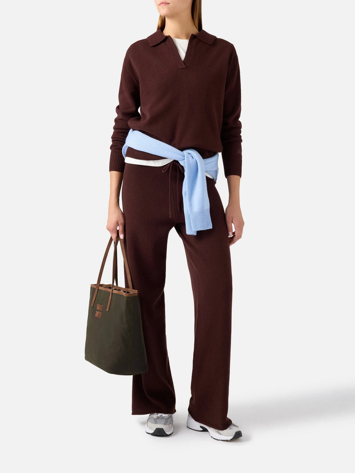 MC2 SAINT BARTH Pantalone Donna 44M AUBERGINE - CAMBON WOOL 00038M gioboutiqueweb