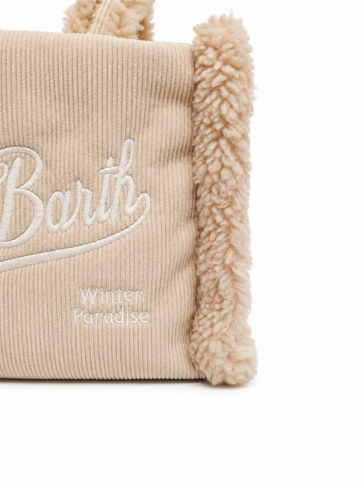 MC2 SAINT BARTH Borsa Donna CORDUROY 11 EMB - COLETTE SHEARLING 00129M