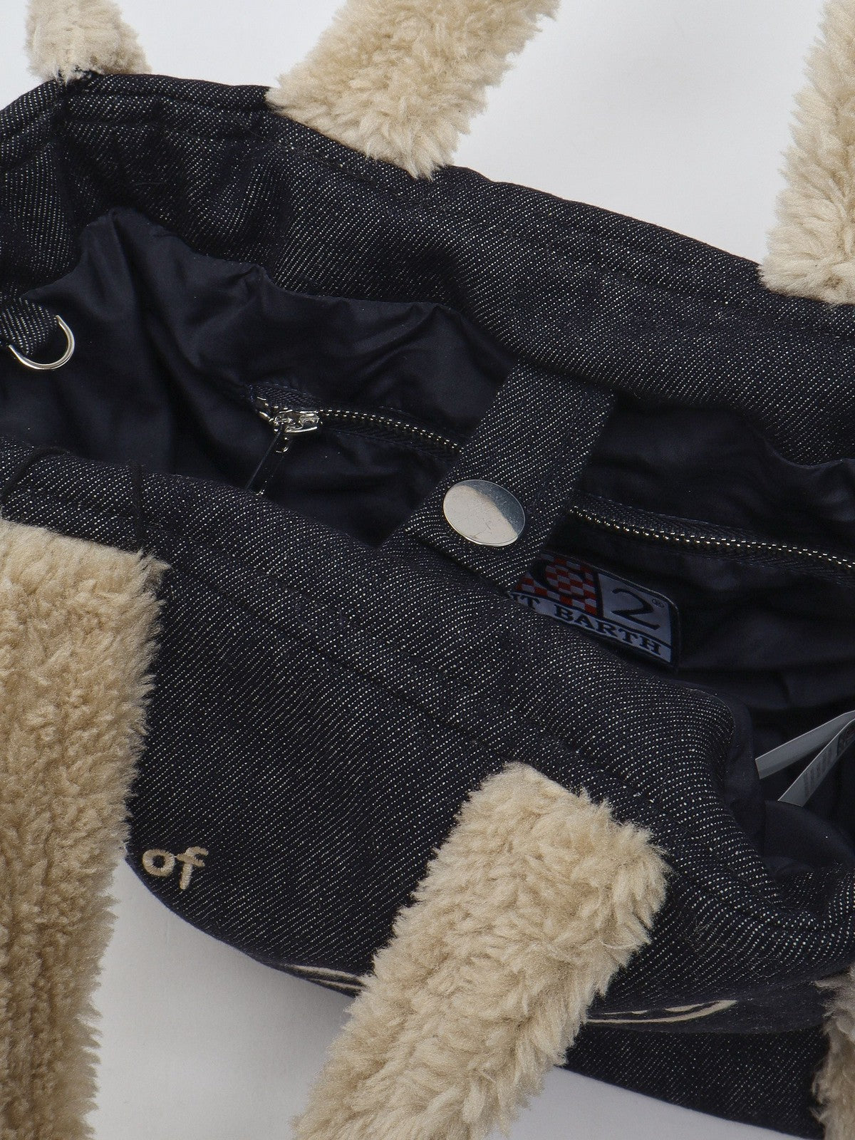 MC2 SAINT BARTH Borsa Donna DENIM DARK 12 EMB - COLETTE SHEARLING 00144M