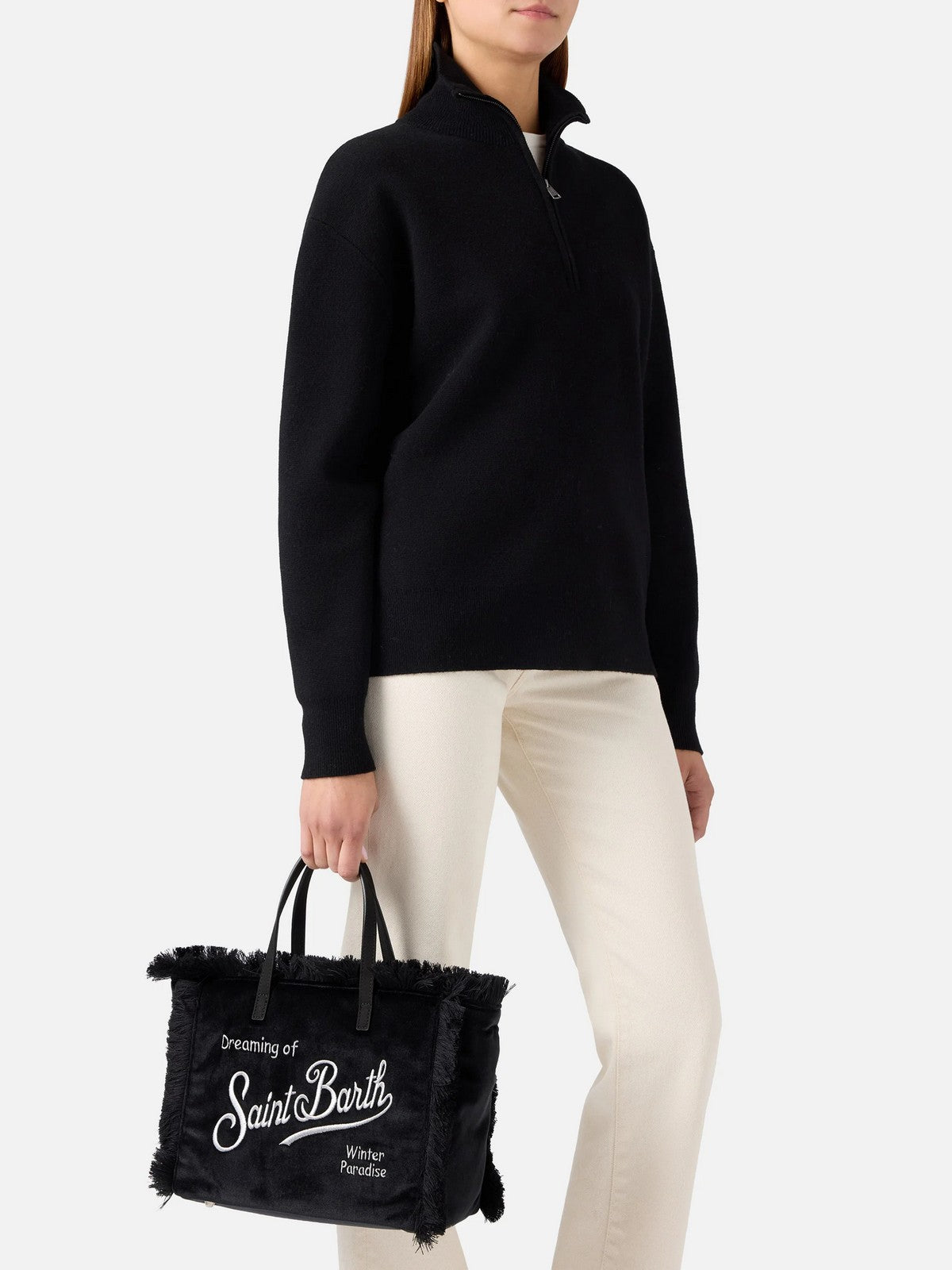 MC2 SAINT BARTH Borsa Donna 00AR EMB MEDIA - COLETTE VELVET N 00474M