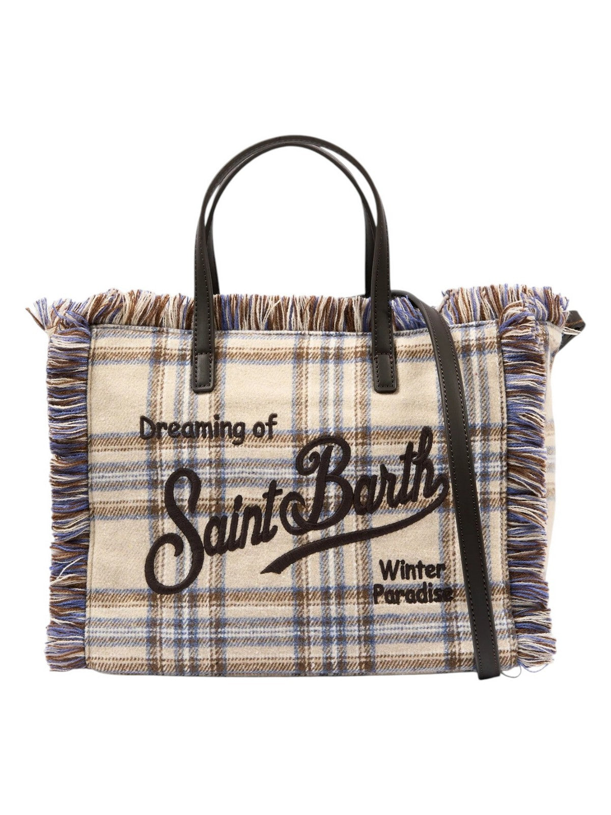 MC2 SAINT BARTH Borsa Donna TARTAN 1219 EMB - COLETTE WOOL N 00580M