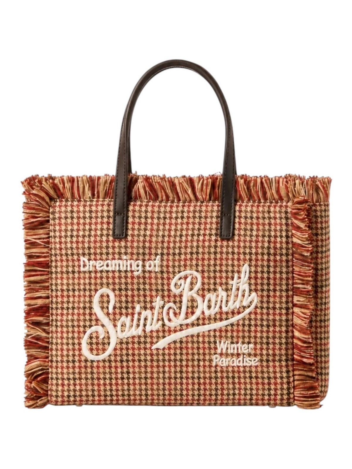 MC2 SAINT BARTH Borsa Donna PIED DE POULE SOFT 45 EMB - COLETTE WOOL N 02373M