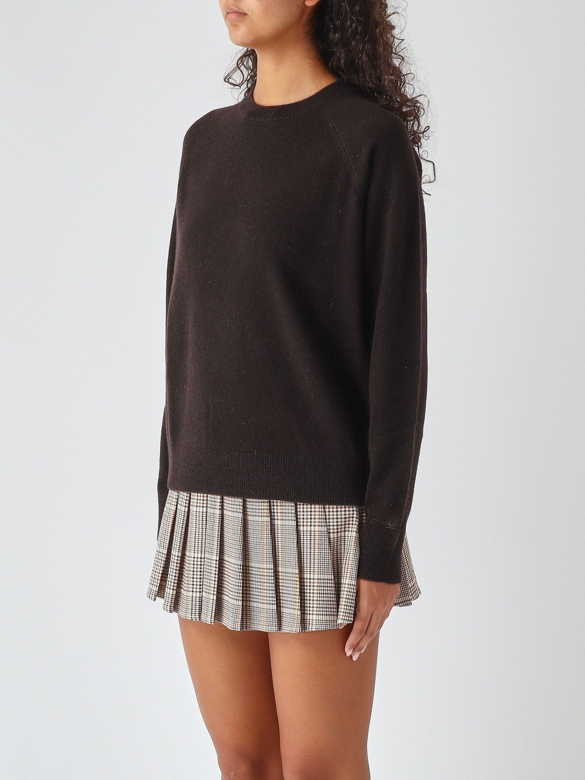 MC2 SAINT BARTH Maglione Donna 18H DARK BROWN - DELPHINE CASHMERE 00022M