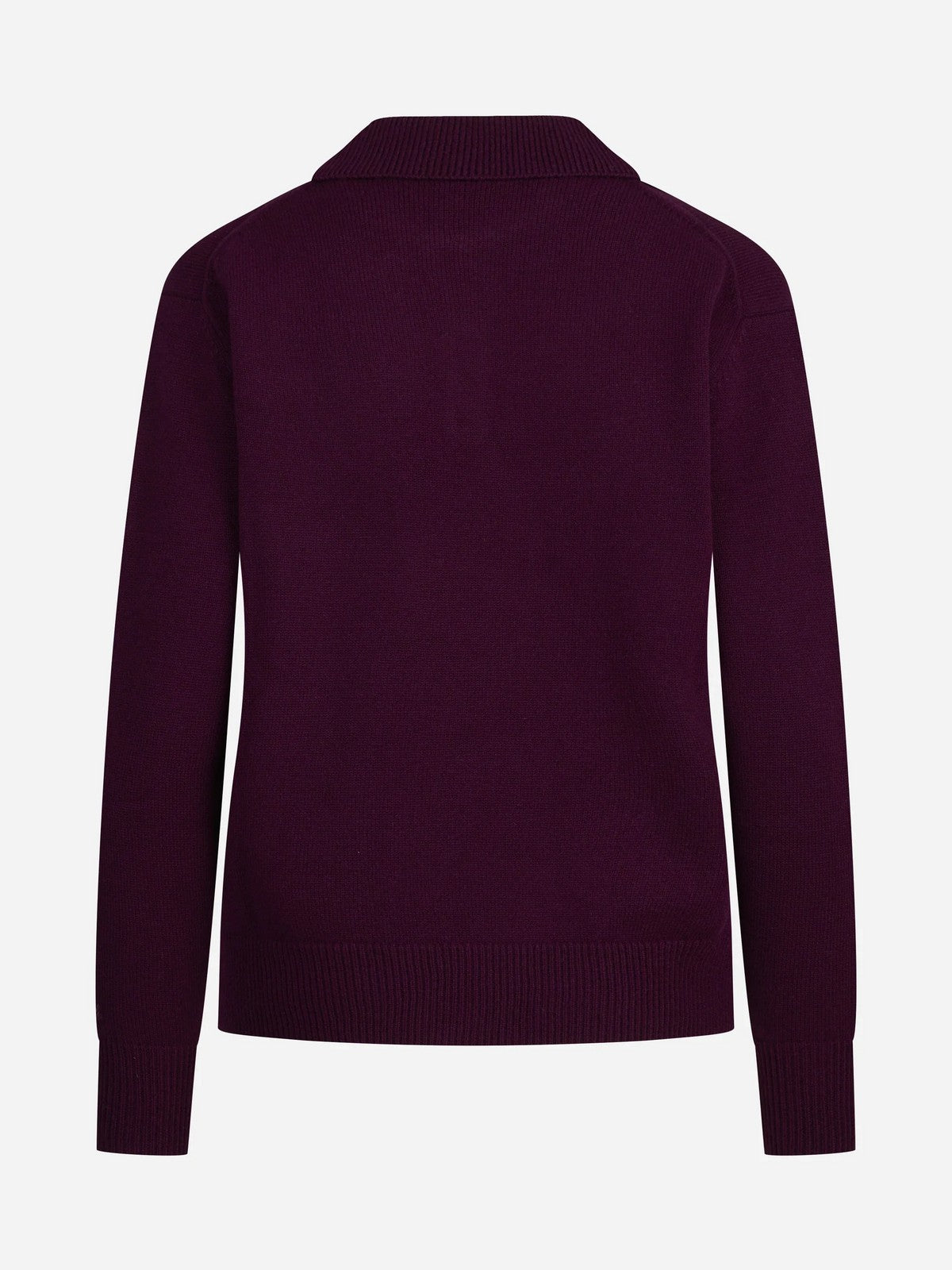 MC2 SAINT BARTH Polo Donna 44M AUBERGINE - EZE WOOL 00038M