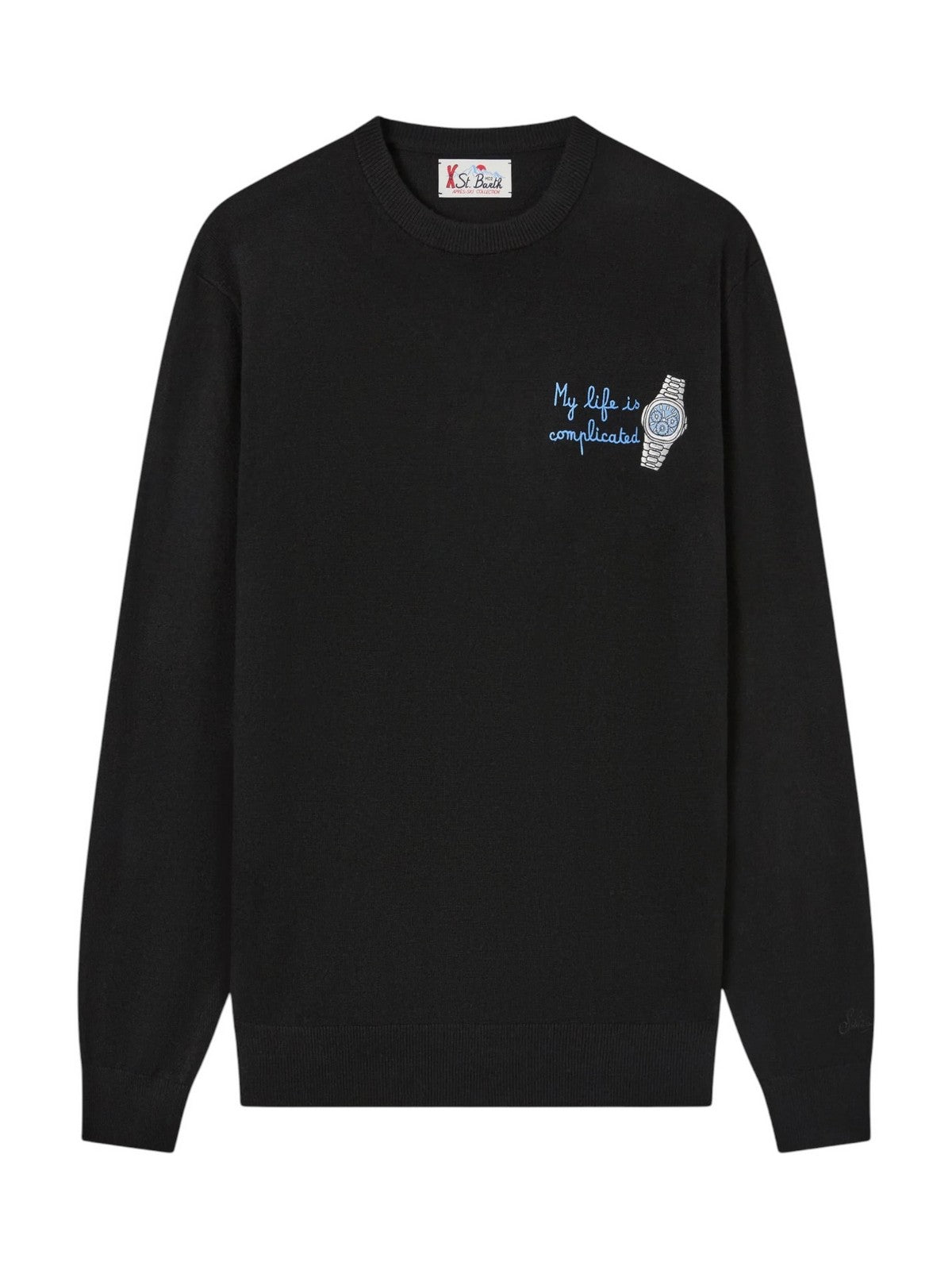 MC2 SAINT BARTH Maglione Uomo LIFE COMPLICATED 00 - HERON LIGHT EMBRY 00543M
