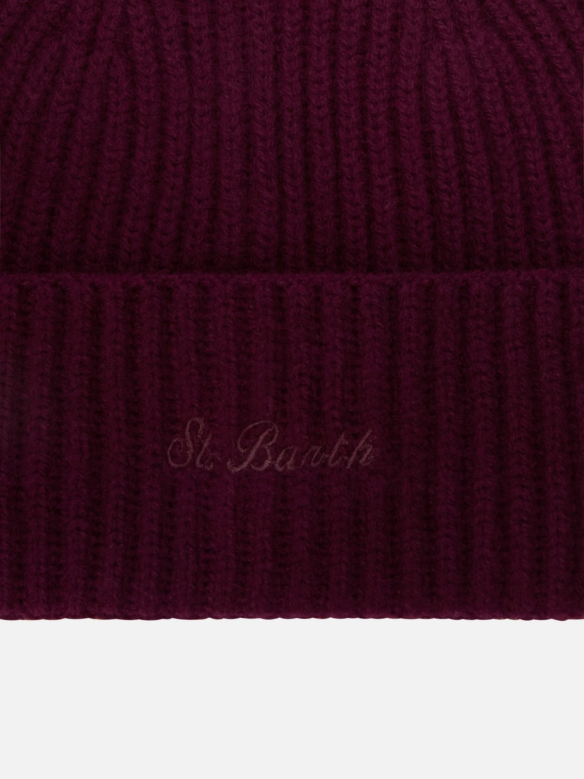 MC2 SAINT BARTH Cappello Donna 44M AUBERGINE - MOSS WOOL 00038M