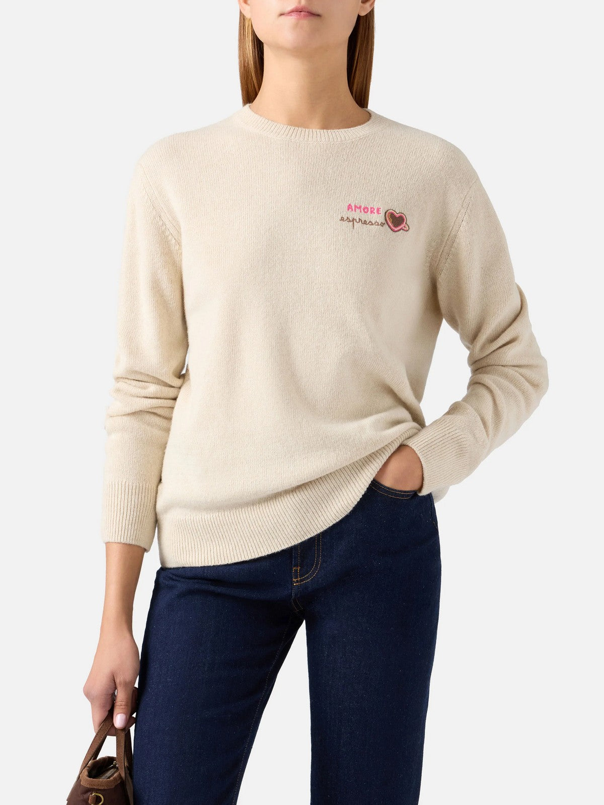 MC2 SAINT BARTH Maglione Donna AMORE ESPRESSO 10H - NEW QUEEN EMBRY 04166M