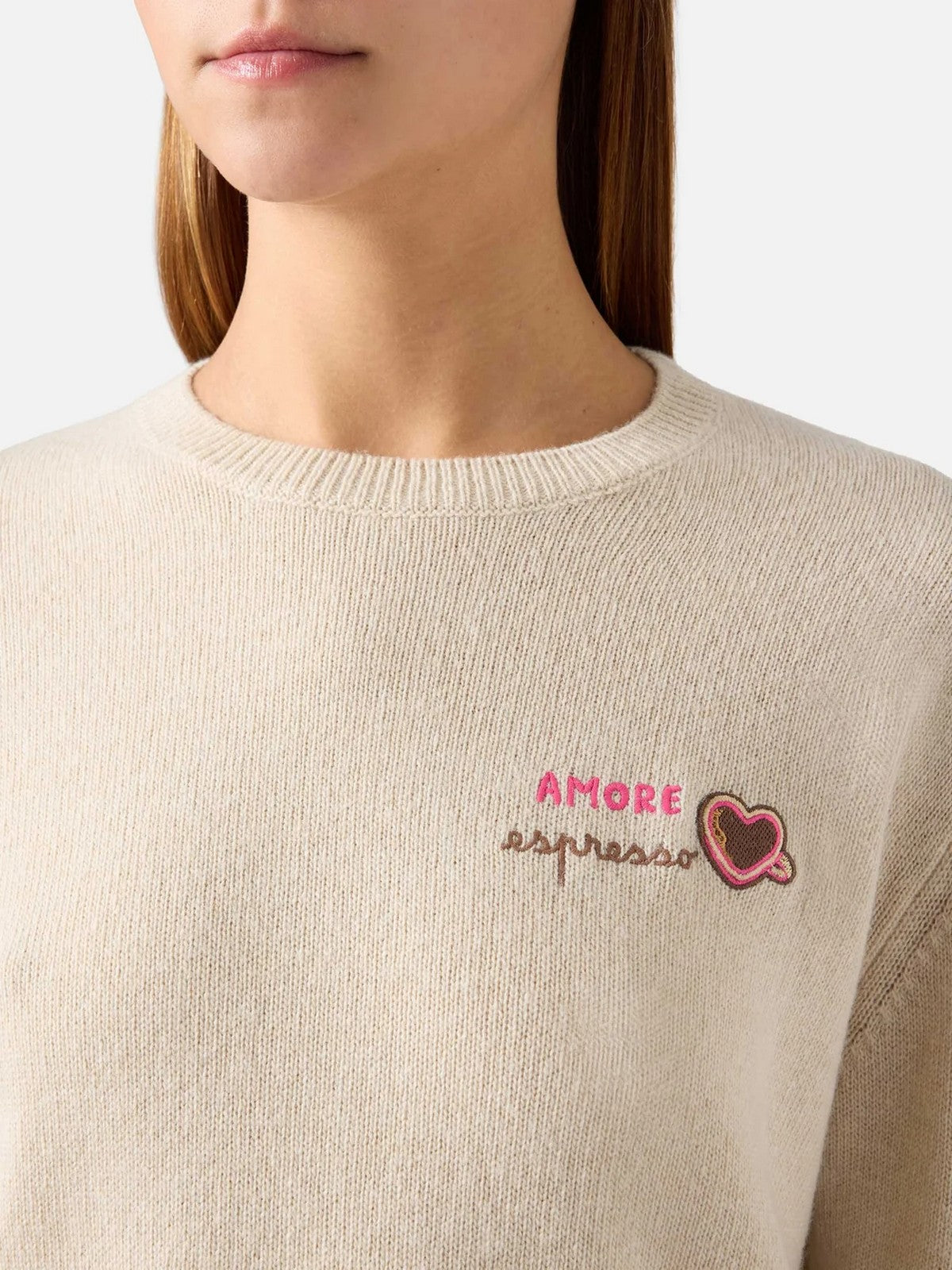 MC2 SAINT BARTH Maglione Donna AMORE ESPRESSO 10H - NEW QUEEN EMBRY 04166M gioboutiqueweb