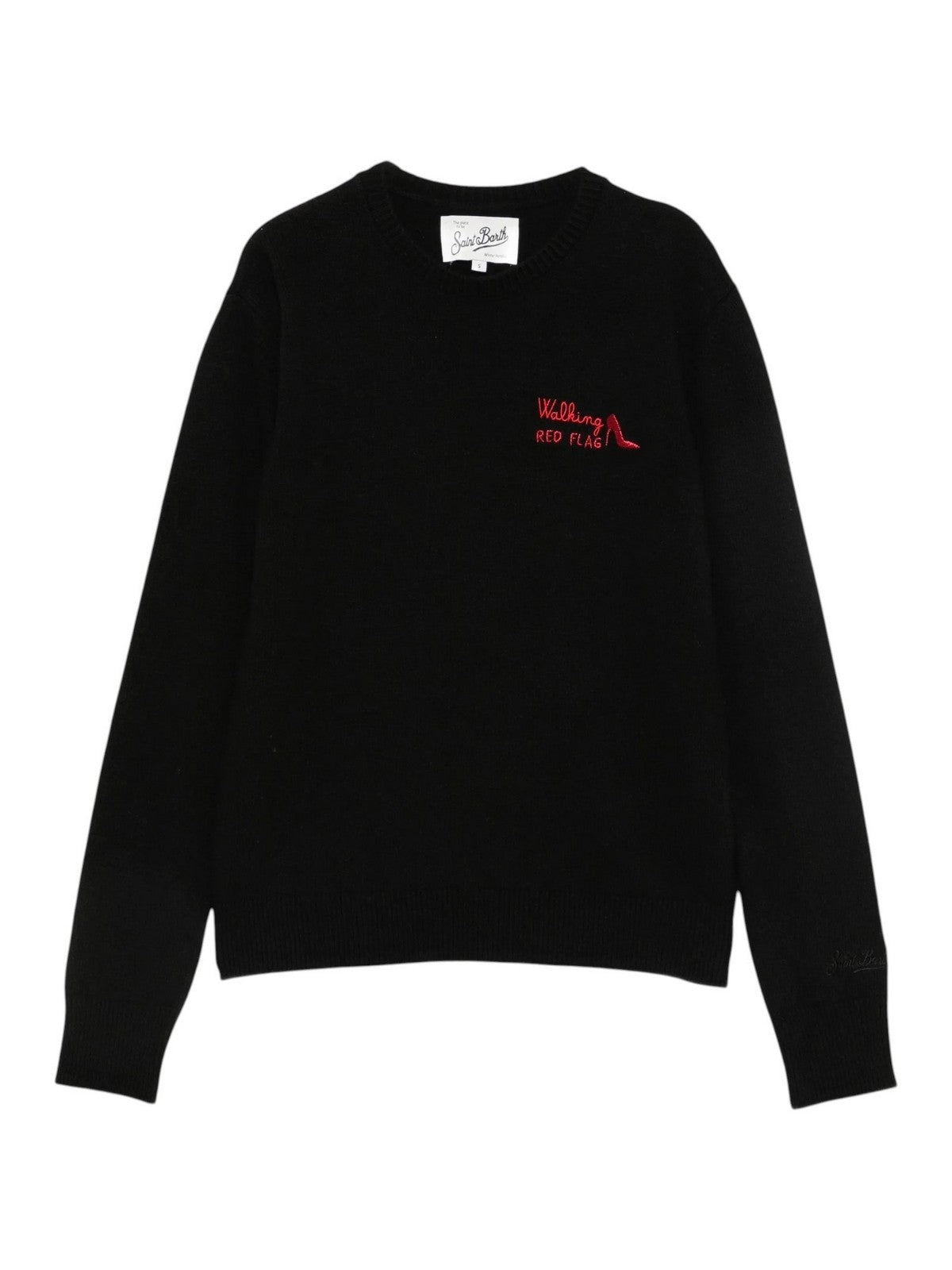 MC2 SAINT BARTH Maglione Donna WALKING RED FLAG 00 - NEW QUEEN EMBRY 04182M gioboutiqueweb