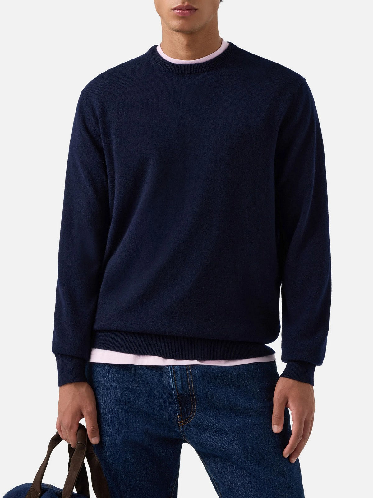 MC2 SAINT BARTH Maglione Uomo 62 NIGHT BLUE - REGENT CASHMERE 00044M