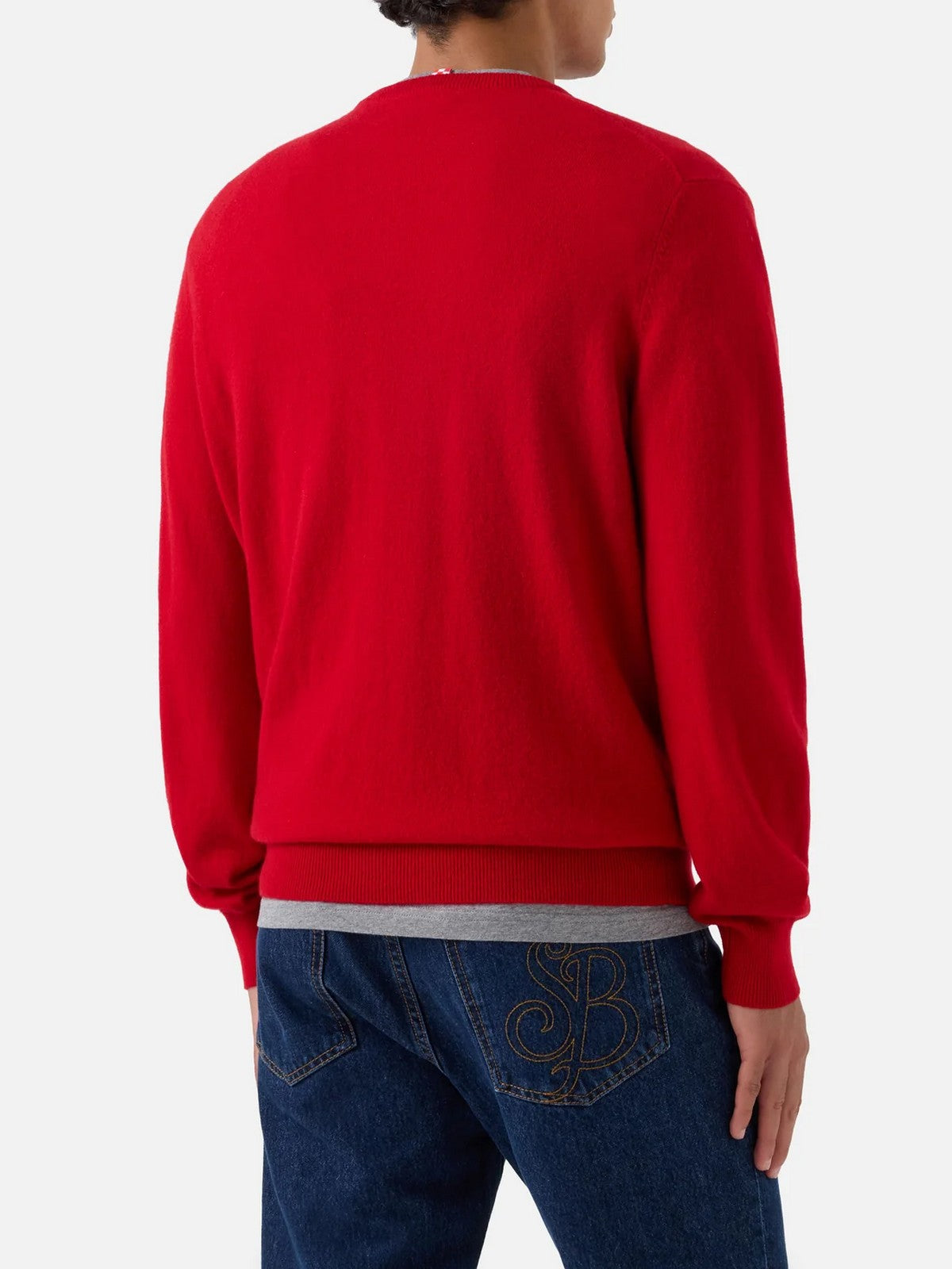 MC2 SAINT BARTH Maglione Uomo 41 RED - REGENT CASHMERE 00045M