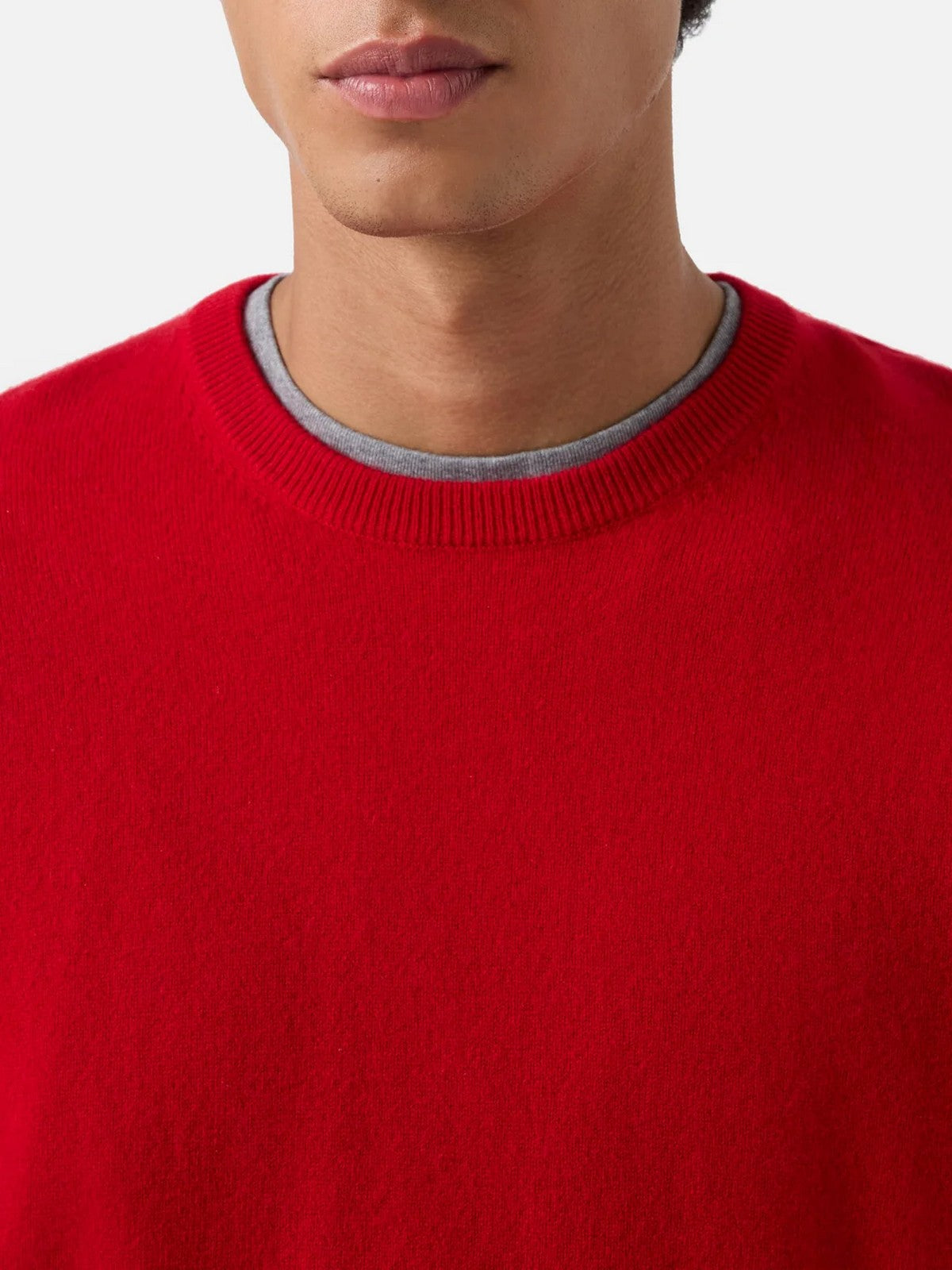 MC2 SAINT BARTH Maglione Uomo 41 RED - REGENT CASHMERE 00045M