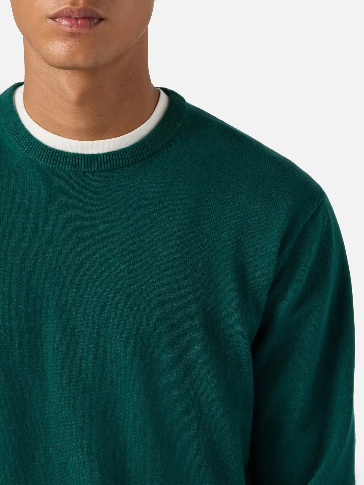MC2 SAINT BARTH Maglione Uomo 51 BRITISH GREEN - REGENT CASHMERE 00055M