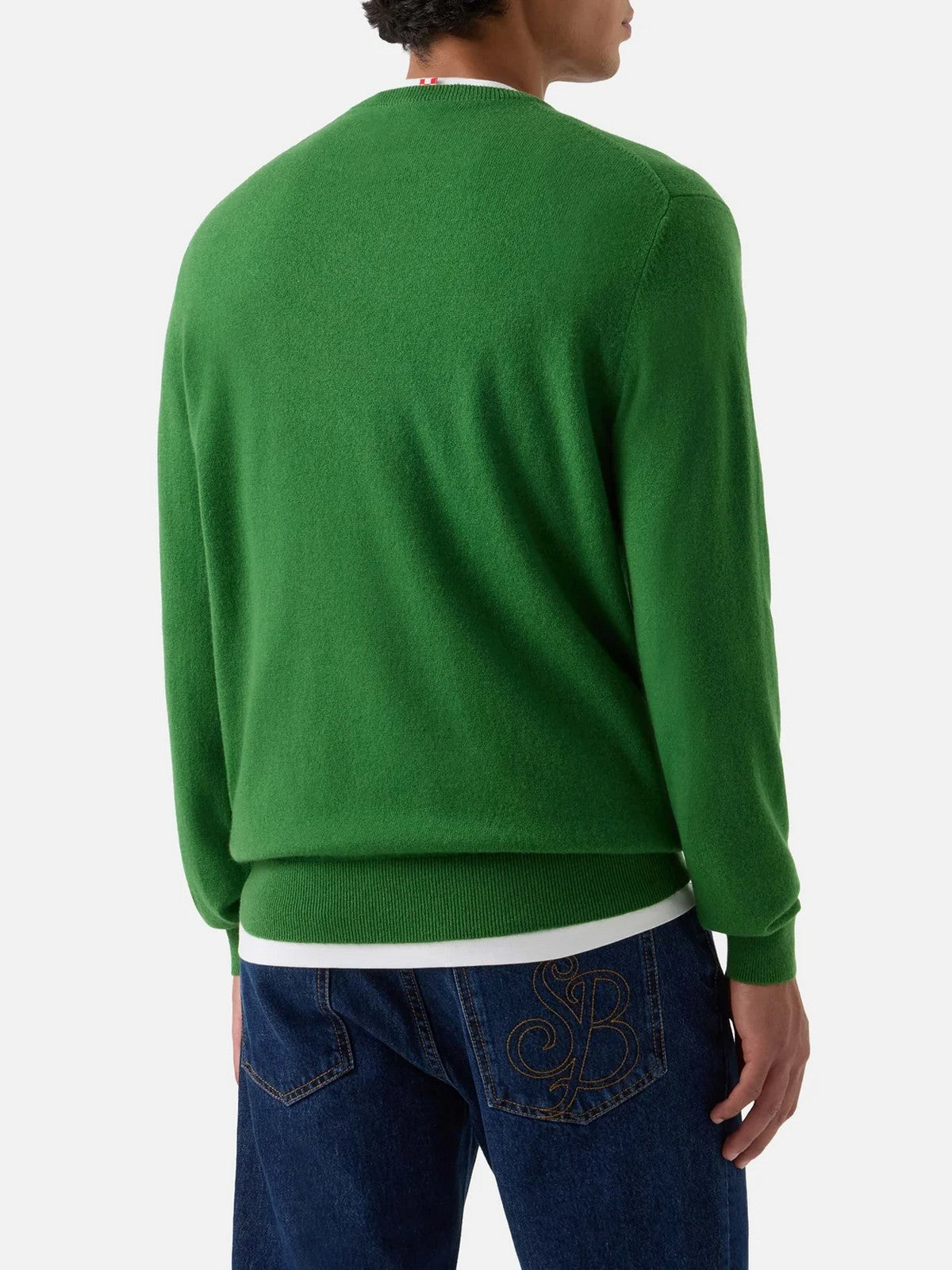 MC2 SAINT BARTH Maglione Uomo 57N CACTUS GREEN - REGENT CASHMERE 00277M