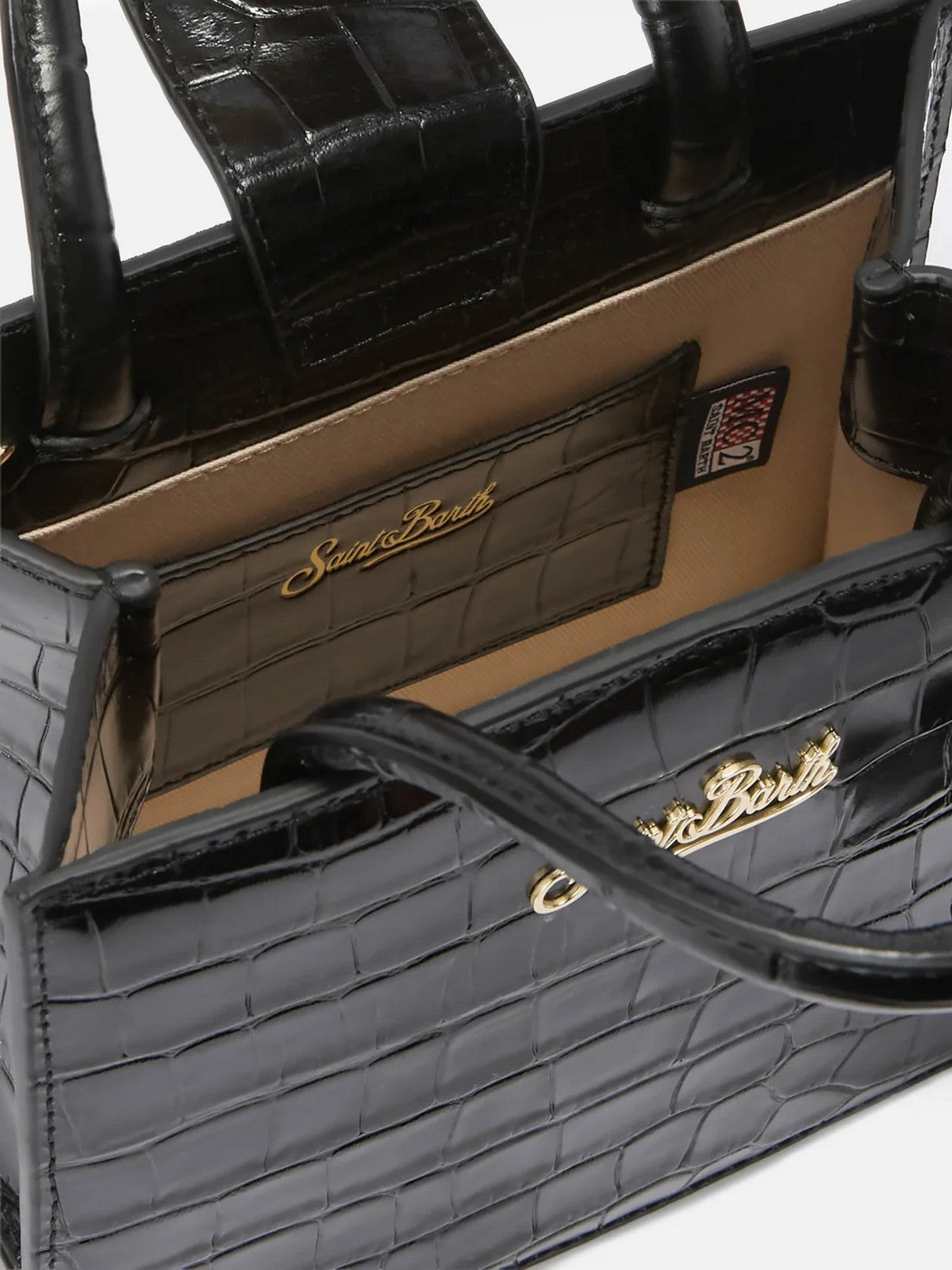 MC2 SAINT BARTH Borsa Donna PRINTED CROCO LEATHER 00 - SHOP BAG MINI 00721M gioboutiqueweb