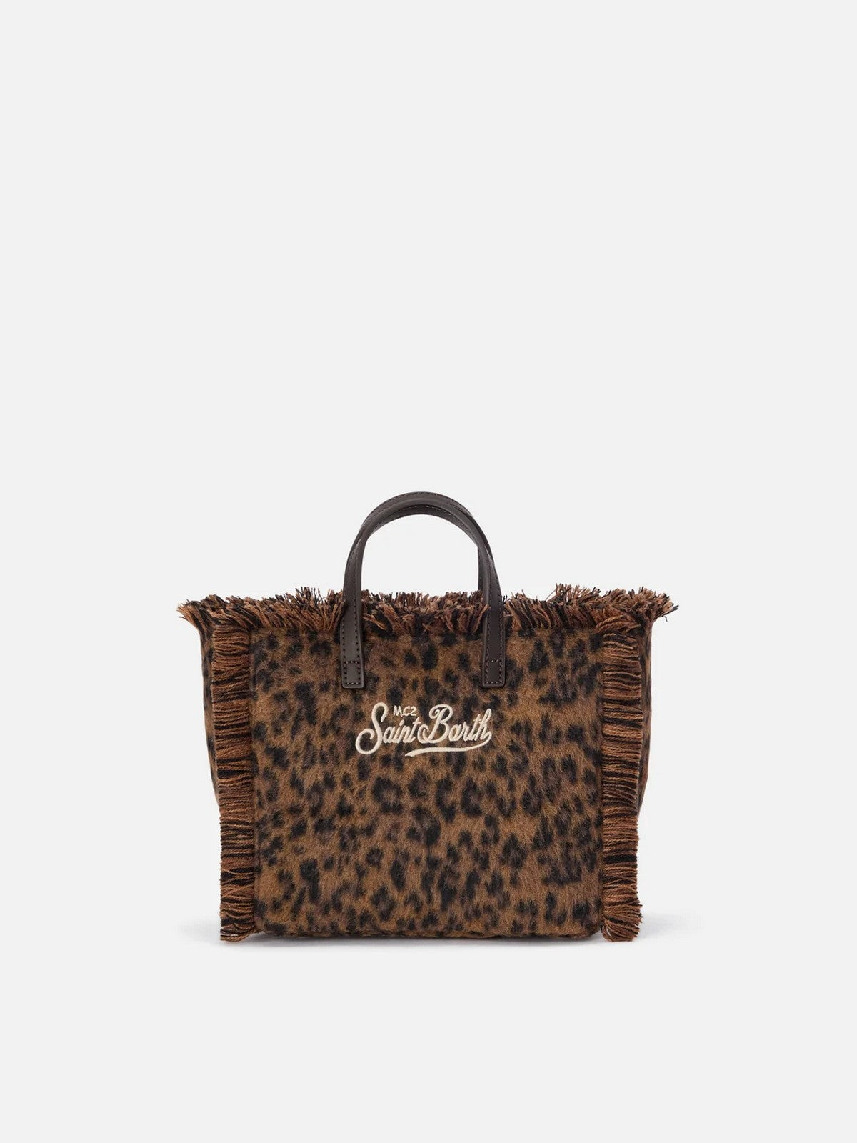 MC2 SAINT BARTH Borsa Donna DARK LEOPARD 18 EMB - VANITY MINI FELT N 00212M