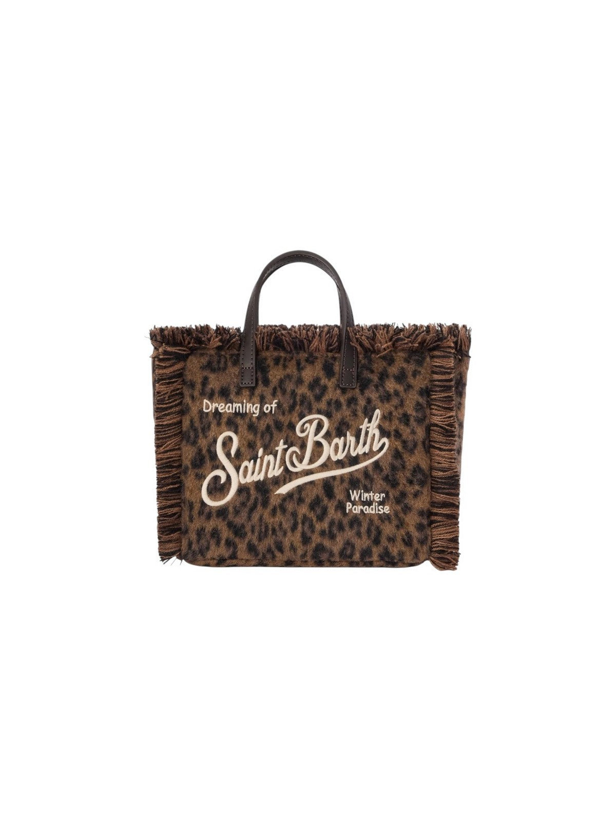 MC2 SAINT BARTH Borsa Donna DARK LEOPARD 18 EMB - VANITY MINI FELT N 00212M