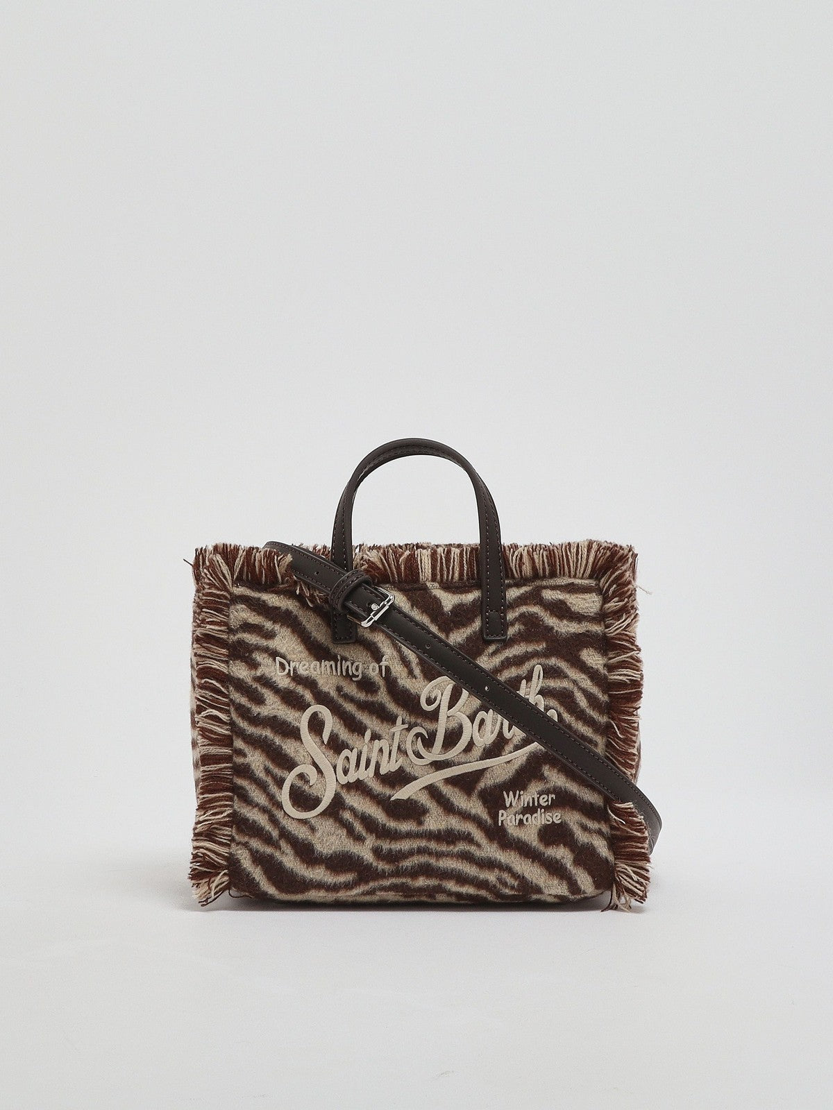 MC2 SAINT BARTH Borsa Donna ZEBRA 1118 EMB - VANITY MINI FELT N 04108M gioboutiqueweb