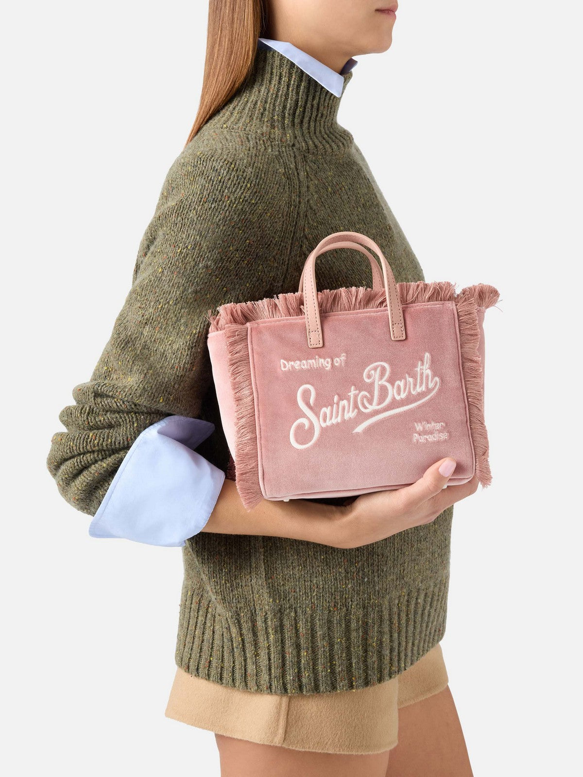 MC2 SAINT BARTH Borsa Donna 21 EMB - VANITY MINI VELVET N 00135M