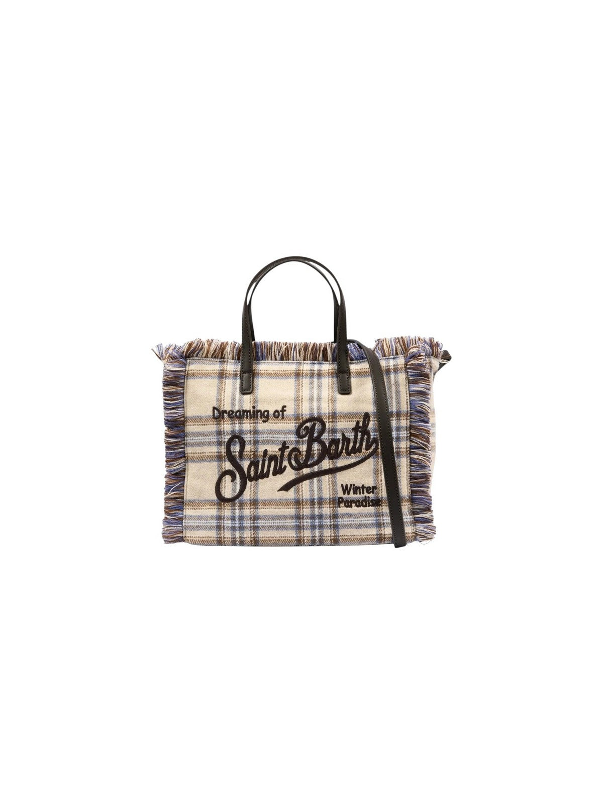MC2 SAINT BARTH Borsa Donna TARTAN 1219 EMB - VANITY MINI WOOL N 00580M