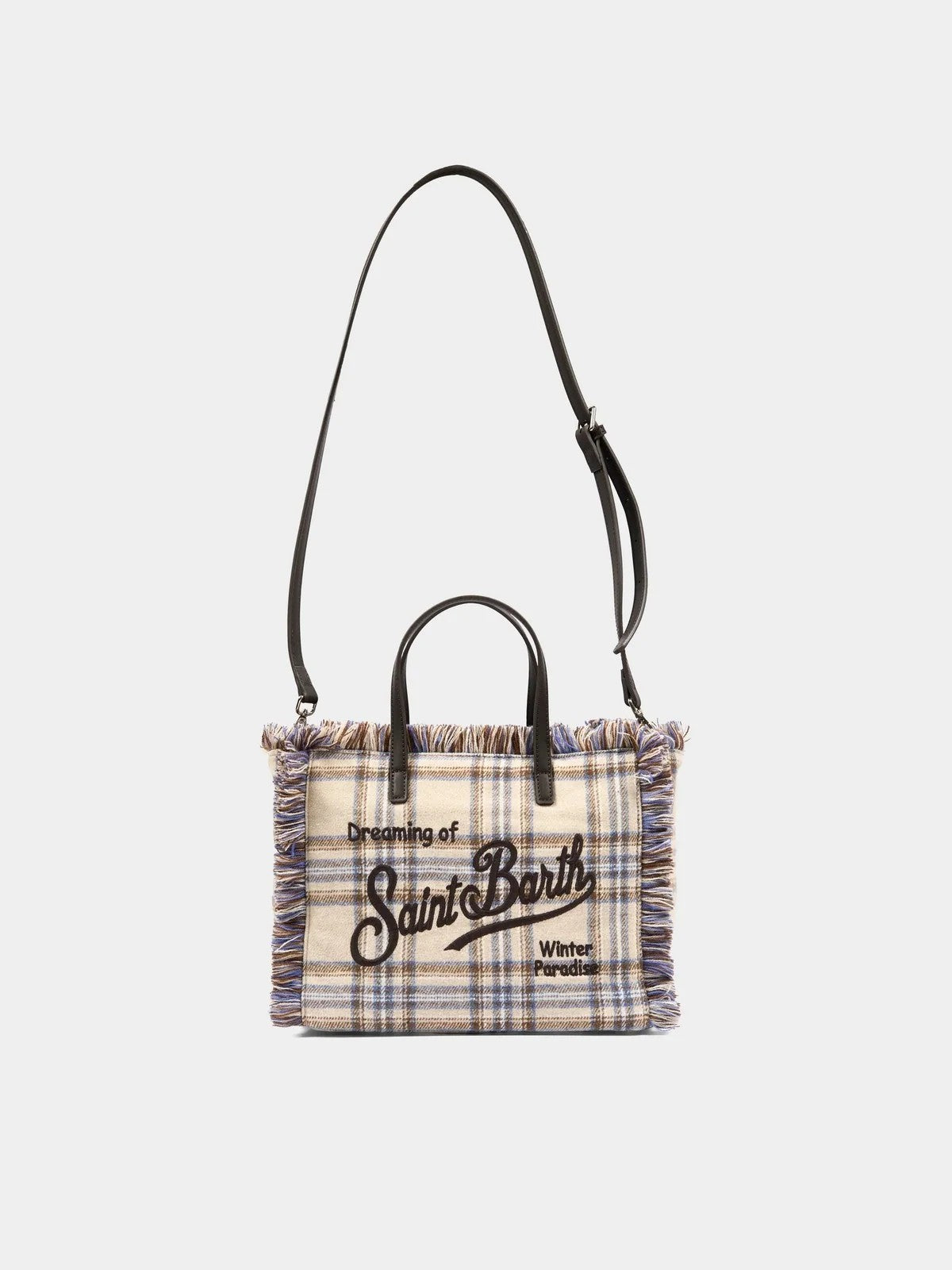 MC2 SAINT BARTH Borsa Donna TARTAN 1219 EMB - VANITY MINI WOOL N 00580M