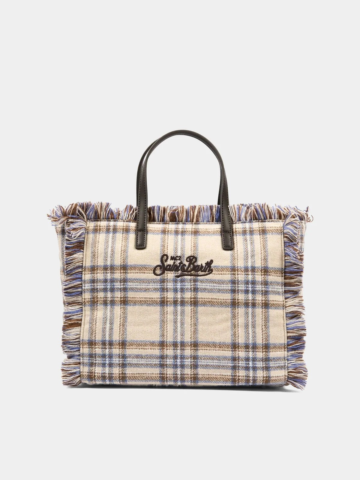 MC2 SAINT BARTH Borsa Donna TARTAN 1219 EMB - VANITY MINI WOOL N 00580M
