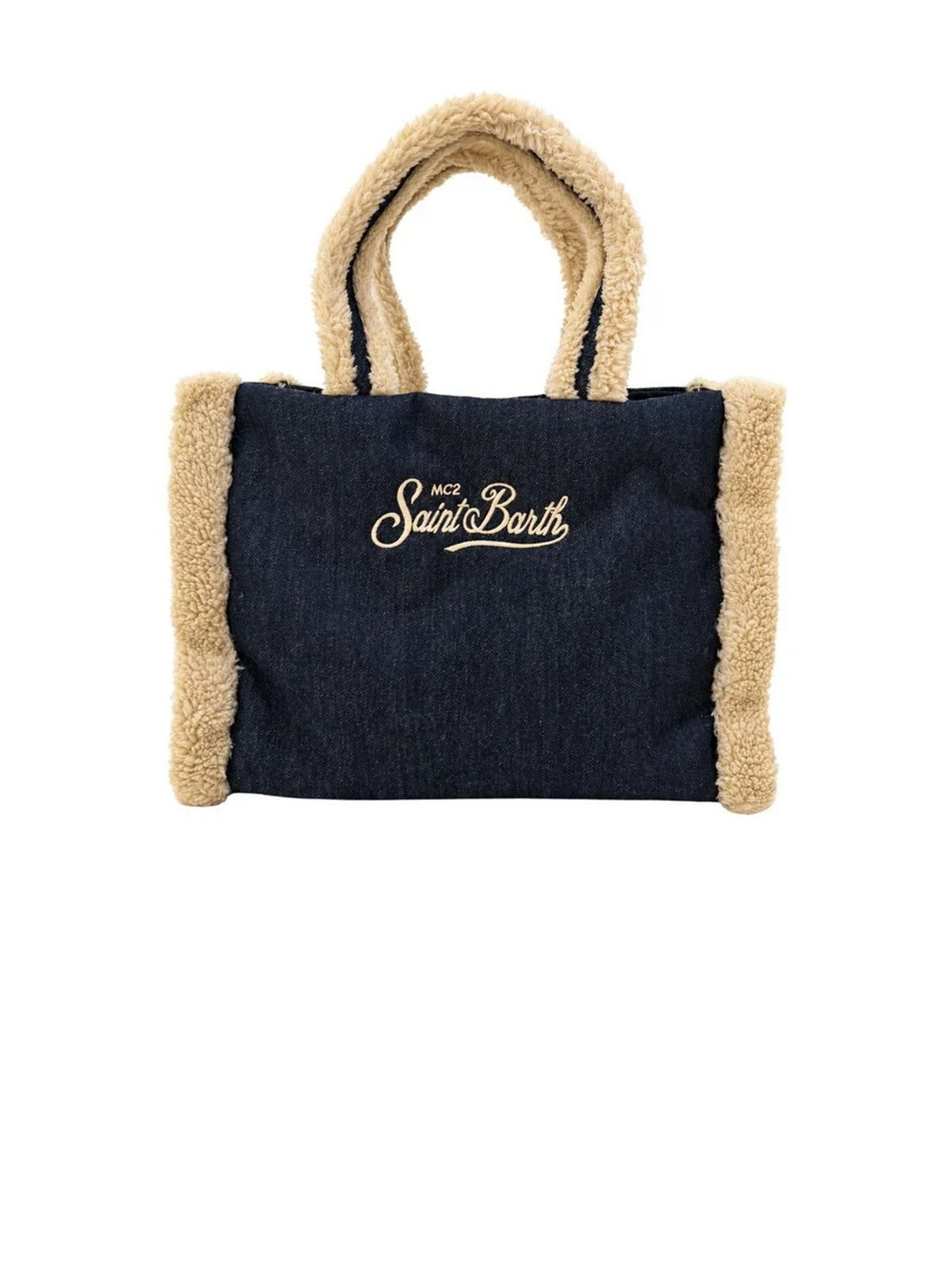 MC2 SAINT BARTH Borsa Donna DENIM DARK 12 EMB - VANITY SHEARLING 00144M