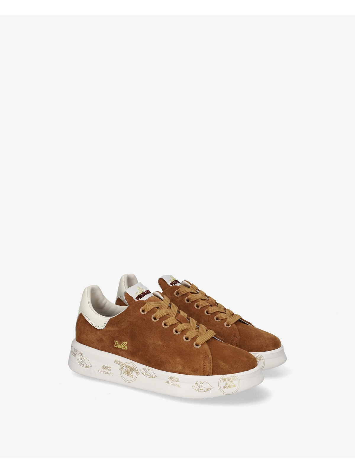 PREMIATA Sneaker Donna CAMEL BROWN - BELLE VAR 8628