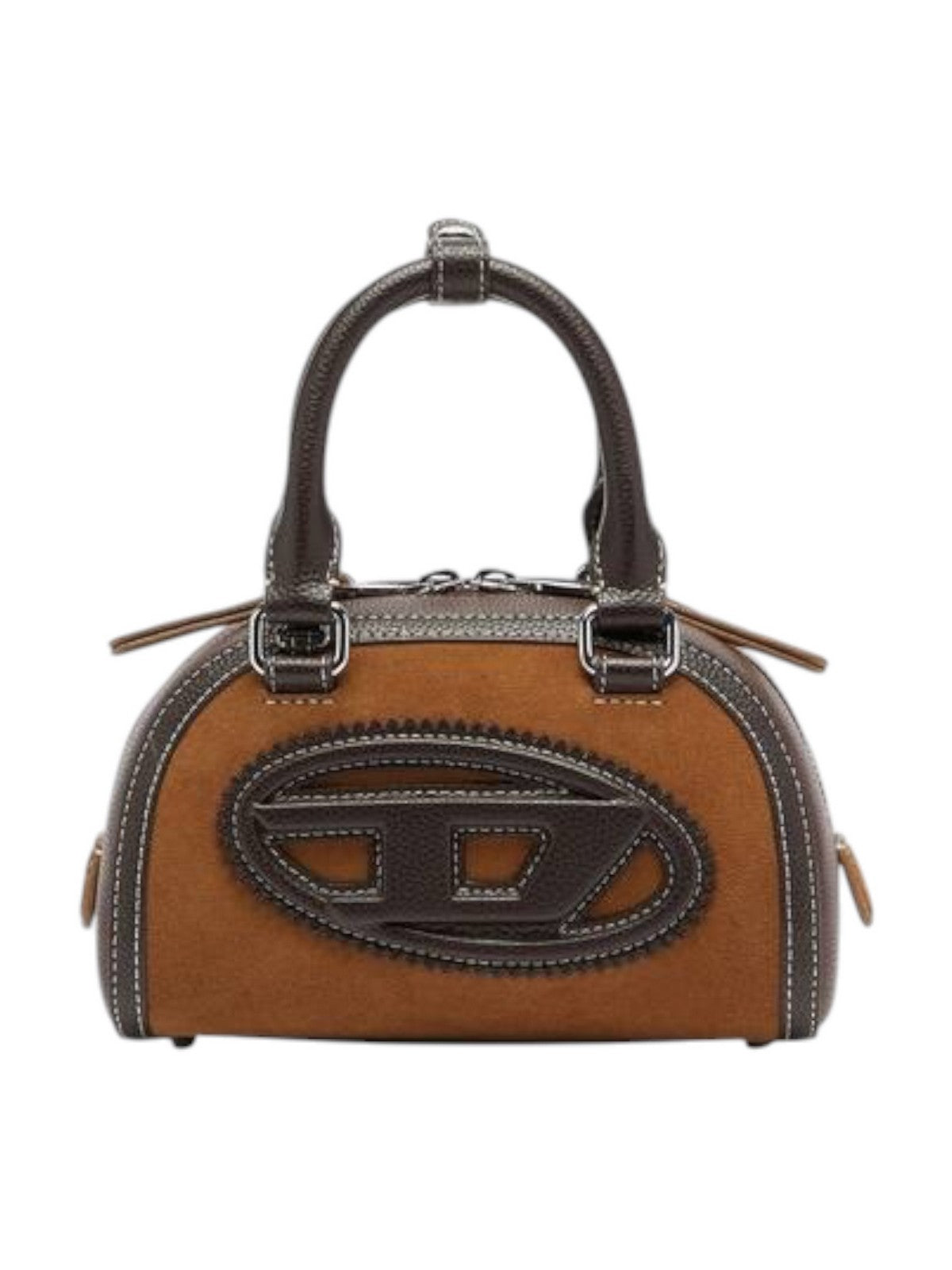 DIESEL Borsa Donna 1DR 2.0 1DR DOME CROSSBODY CROSS BODYBAG Marrone - X10369 P9153 HB615