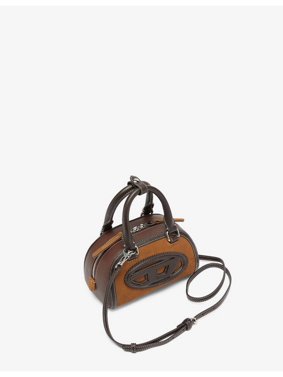 DIESEL Borsa Donna 1DR 2.0 1DR DOME CROSSBODY CROSS BODYBAG Marrone - X10369 P9153 HB615